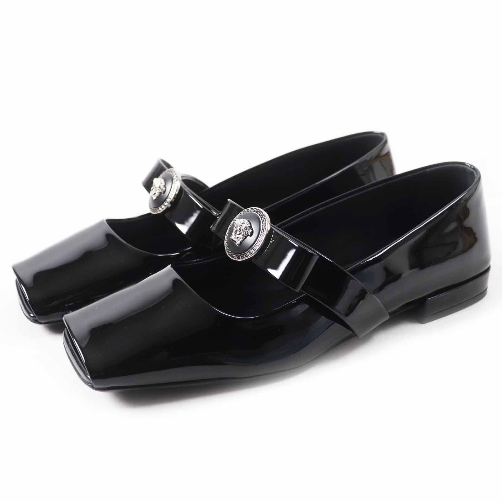 Versace Versace Versace Jumbo Ribbon Ballerina Patent Leather Pumps Leather Shoes Size ONE SIZE - 1 Thumbnail