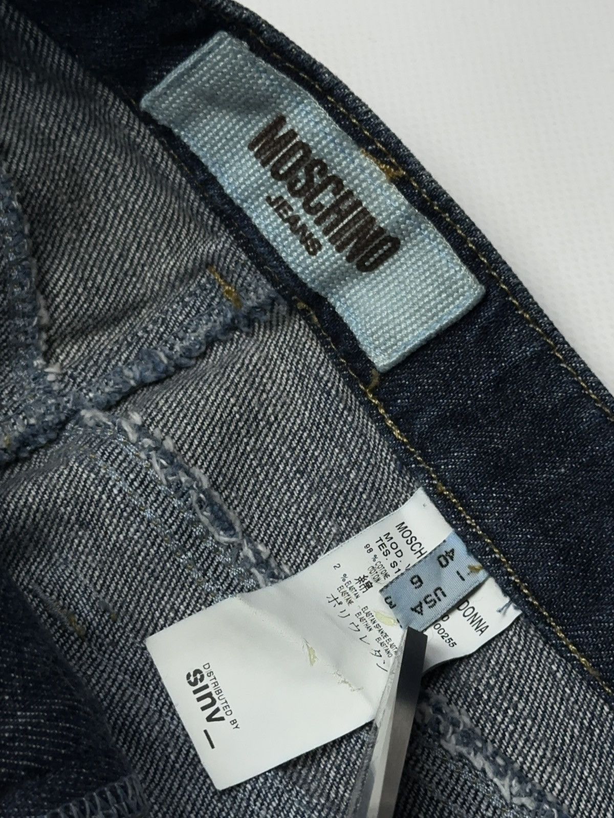 Moschino Rare Vintage Moschino Jeans Skirt with leather bow Y2K Size 28" / US 6 / IT 42 - 8 Thumbnail