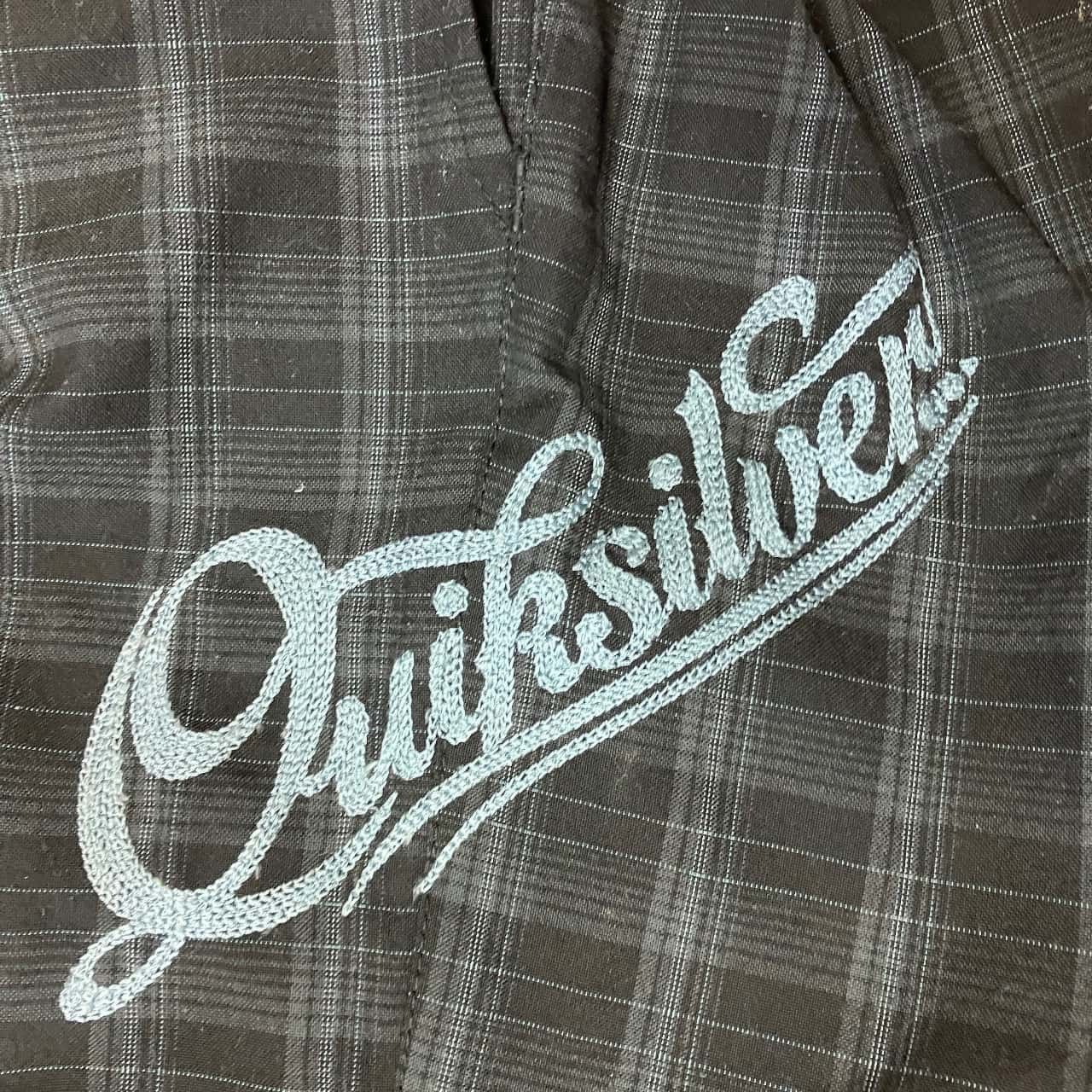Quiksilver Vintage Y2K Quiksilver Blue & White Plaid Skater Pants Size US 32 / EU 48 - 2 Thumbnail