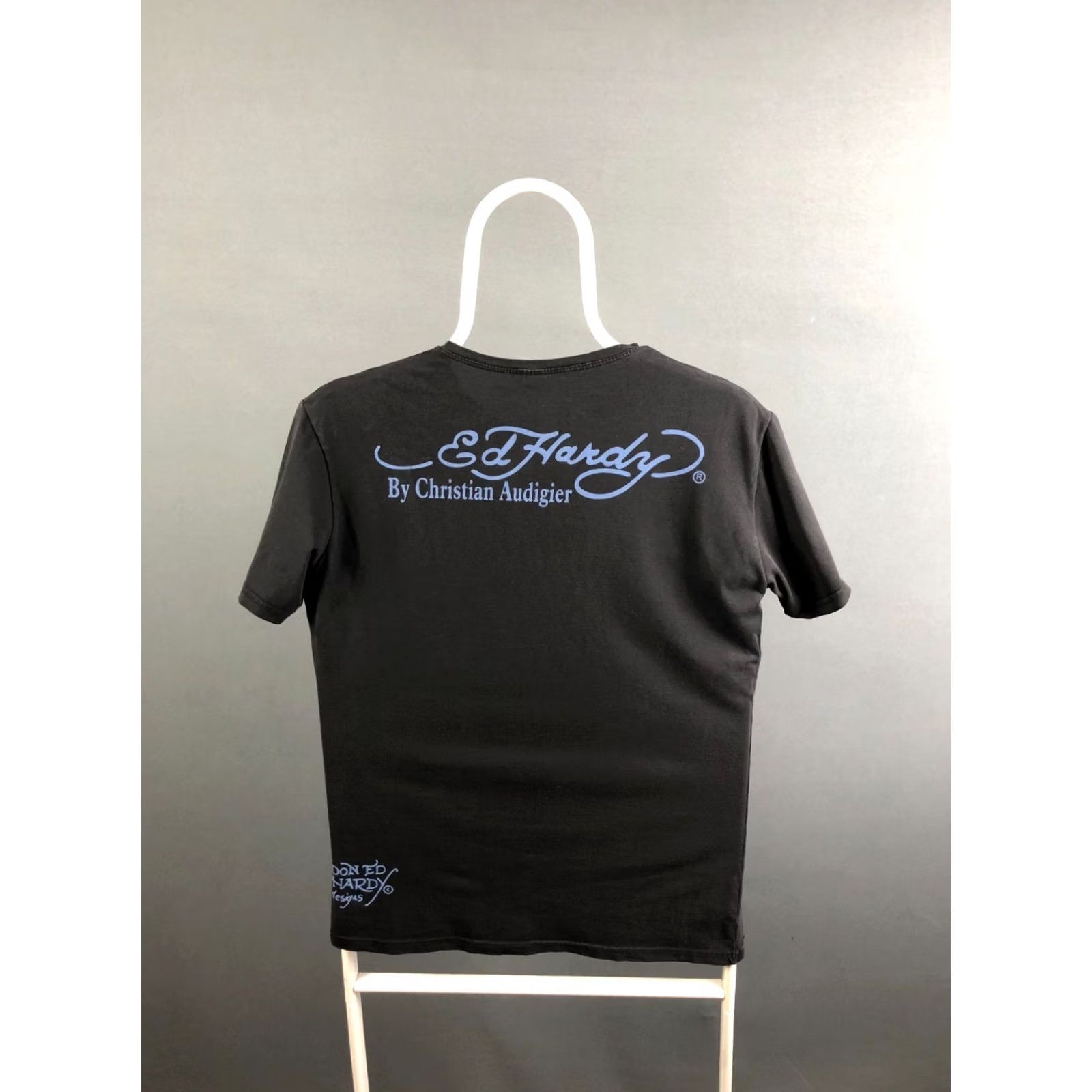 Ed Hardy Ed Hardy Womens Shirt Black Cotton Printed Size ONE SIZE - 2 Thumbnail