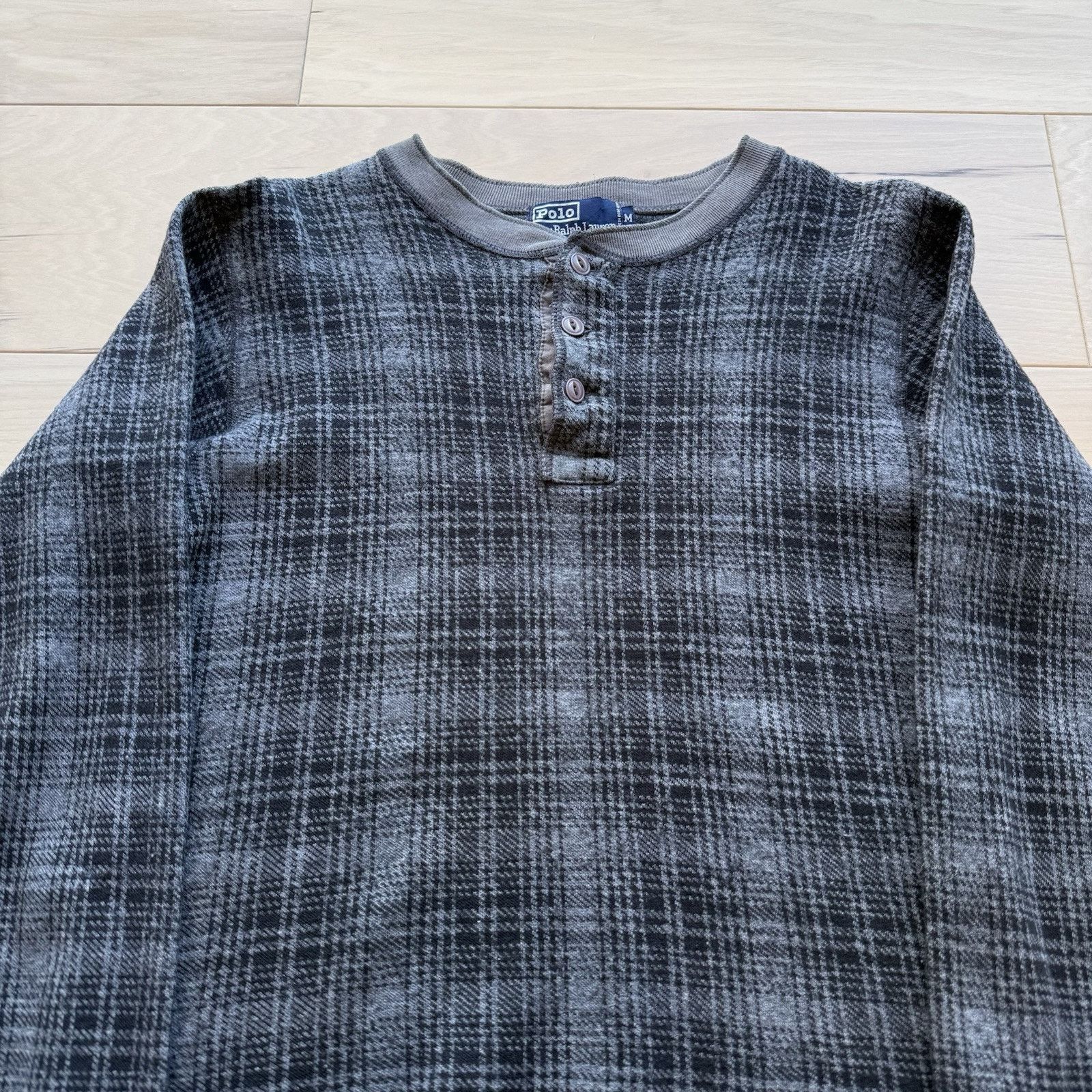 Polo Ralph Lauren Vintage Polo Ralph Lauren Henley Shirt M Wool Cotton Plaid Size US M / EU 48-50 / 2 - 3 Thumbnail