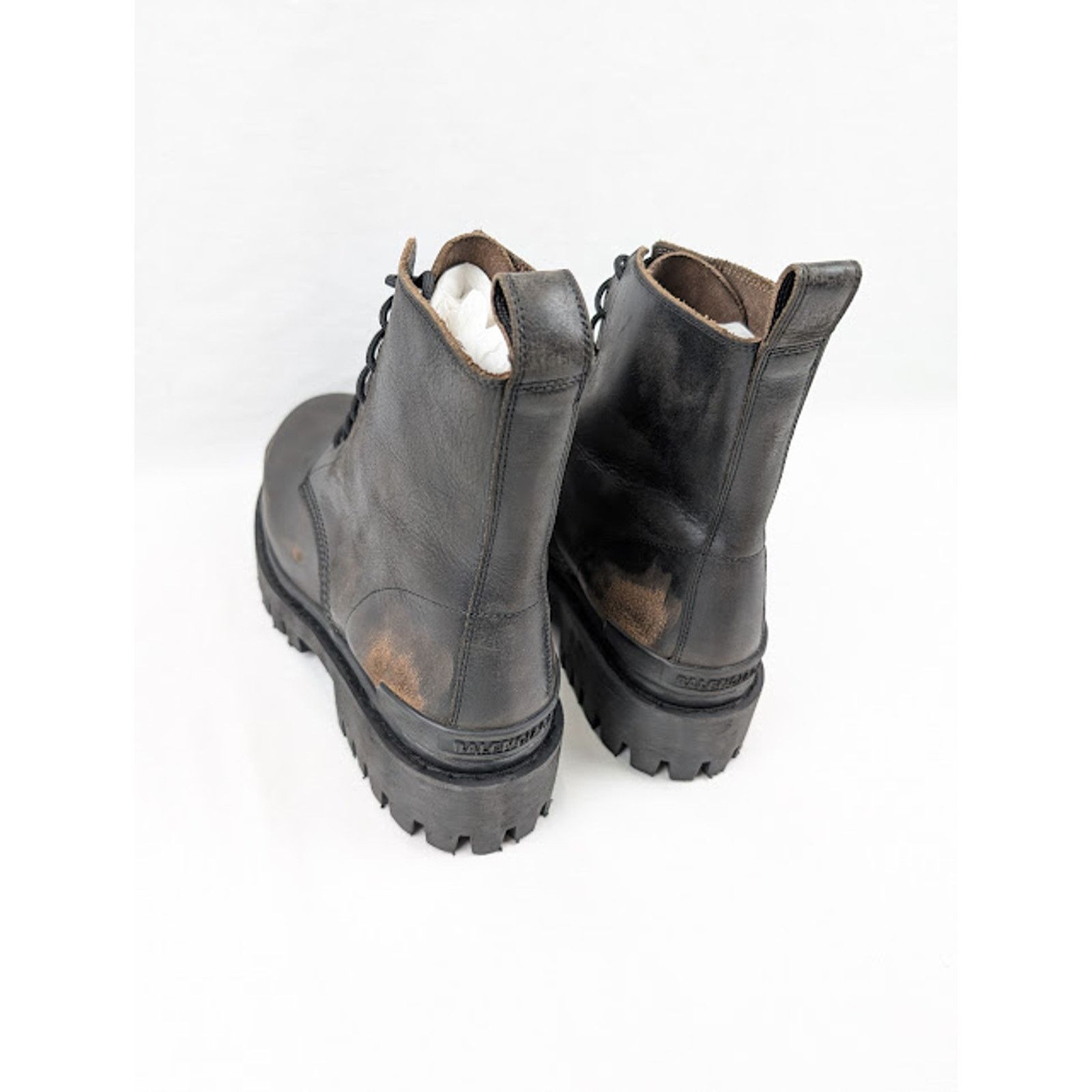 Balenciaga o1rshd1 Strike Booties L20 in Black/Brown Size US 10 / EU 43 - 18 Thumbnail