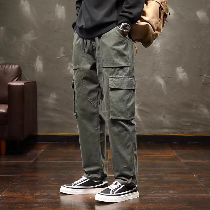image of Light Blue High Street Vintage Loose Casual Pants, Men's (Size 29)