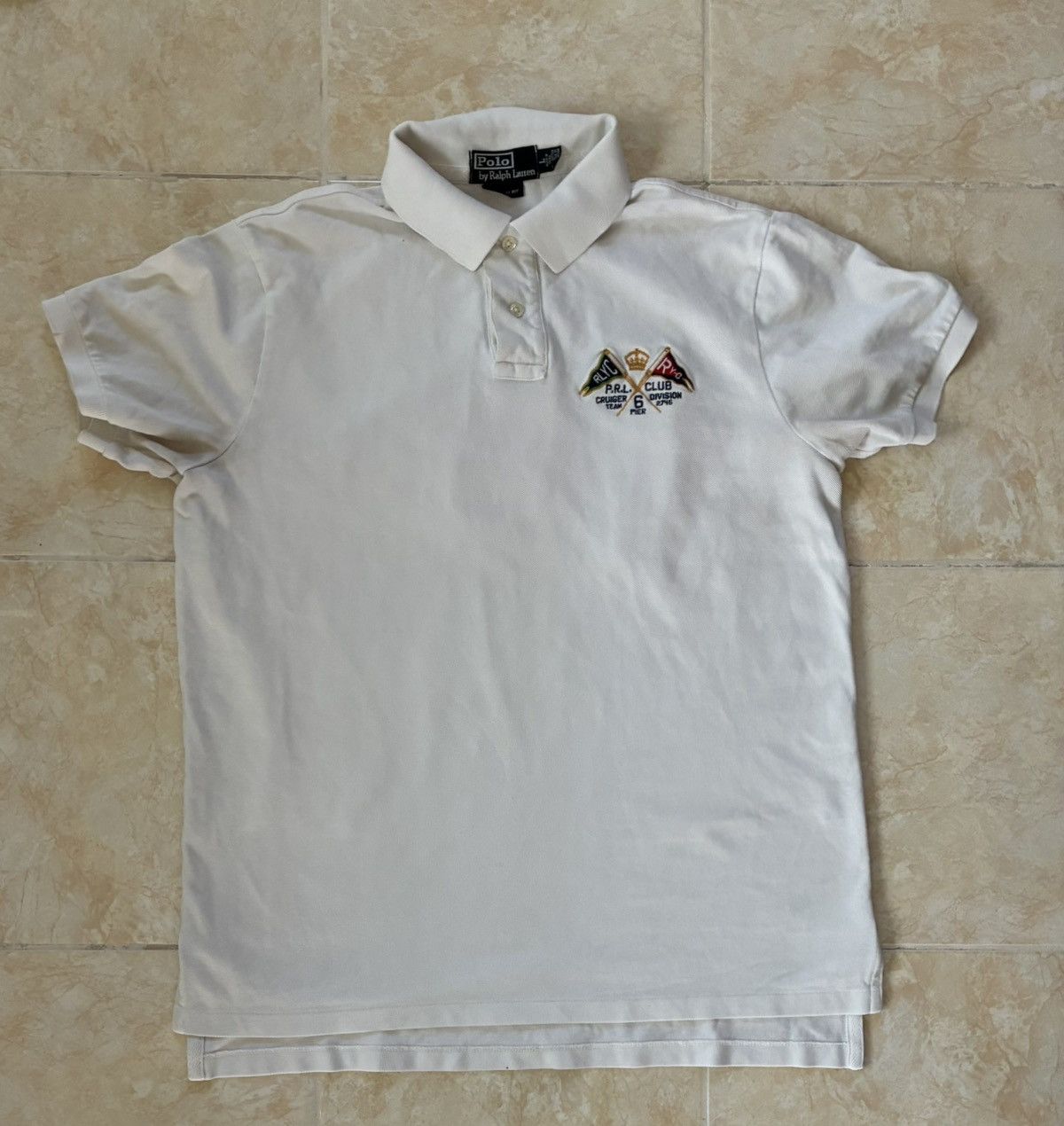 Polo Ralph Lauren RARE Vintage 90s Ralph Lauren Patchwork Polo Size US L / EU 52-54 / 3 - 2 Thumbnail