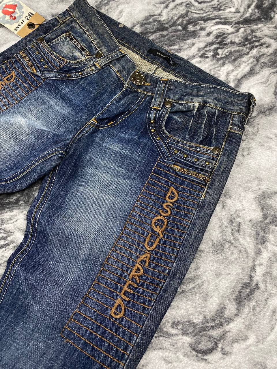Dsquared2 New Dsquared2 D2 Denim Jeans Big Logo Women Size 29 Blue Size US 29 - 9 Thumbnail