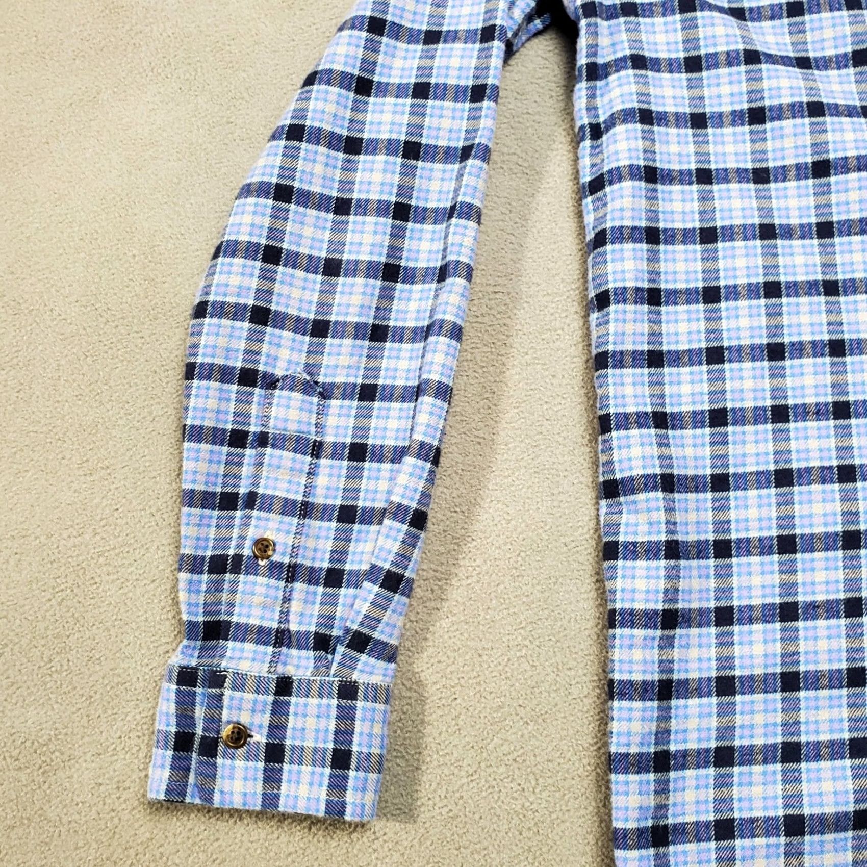 Vineyard Vines Vineyard Vines Shirt Womens Large Blue Plaid Cotton Long Sleeve Button-Down Size L / US 10 / IT 46 - 2 Thumbnail