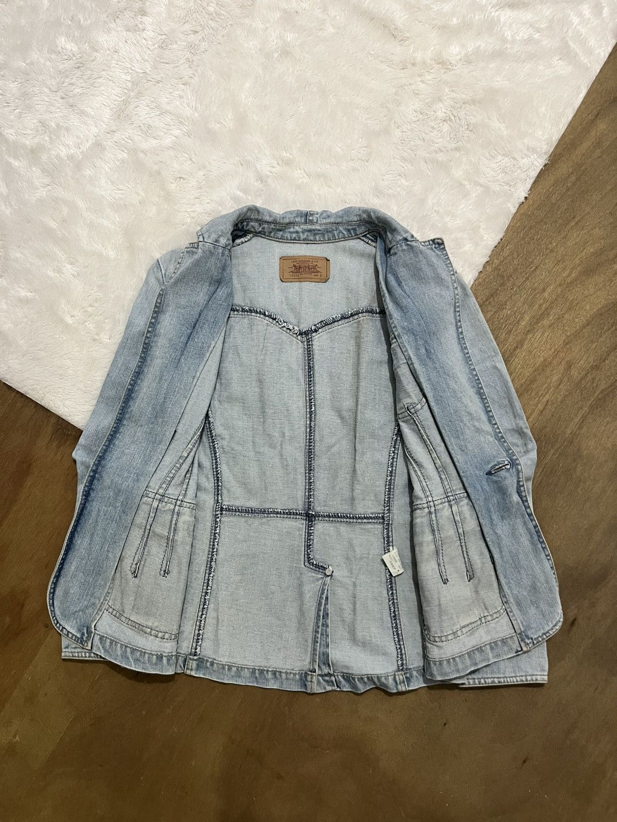 Other Levi’s Womens Denim Blazer Jacket Light Wash S Size S / US 4 / IT 40 - 3 Thumbnail
