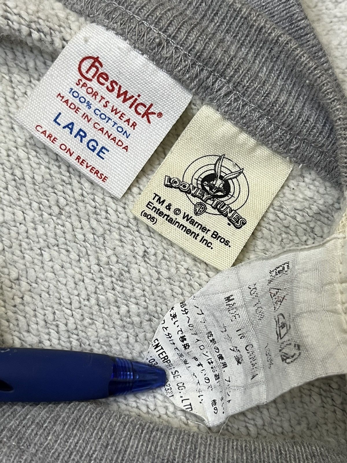 Sugar Cane VINTAGE CHESWICK x ROAD RUNNER 1987 ALABAMA 200MILE SWEATS Size US L / EU 52-54 / 3 - 9 Thumbnail