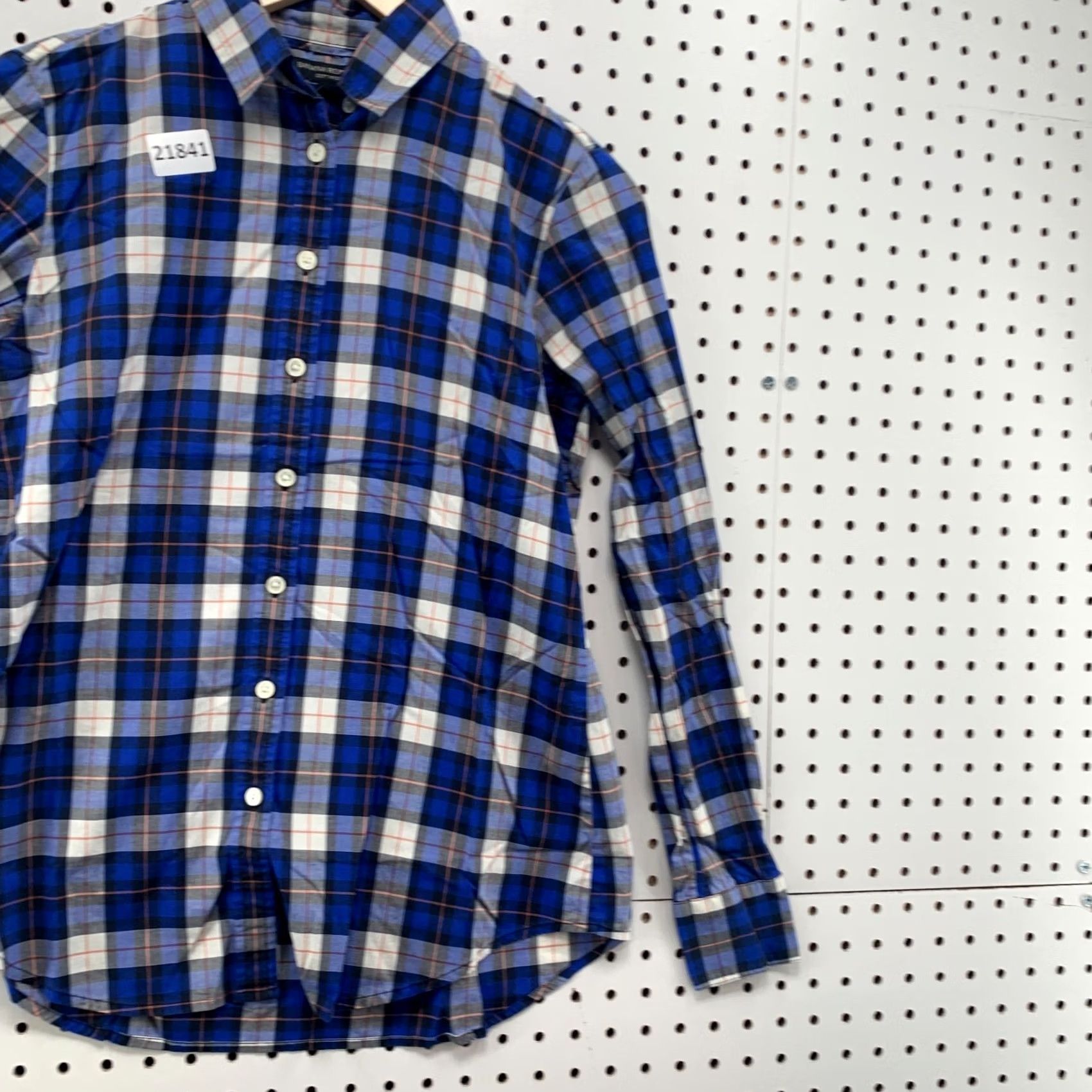 Banana Republic Banana Republic Plaid Button-Up Shirt Womens XS Long Sleeve Blue Black Size XS / US 0-2 / IT 36-38 - 4 Thumbnail