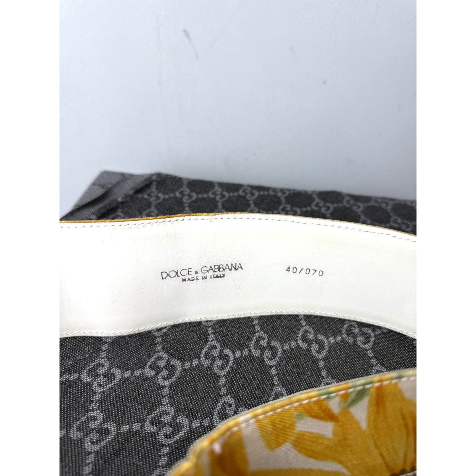 Dolce & Gabbana Vintage Dolce Gabbana Sunflower Printed Belt Dress Size ONE SIZE - 5 Thumbnail