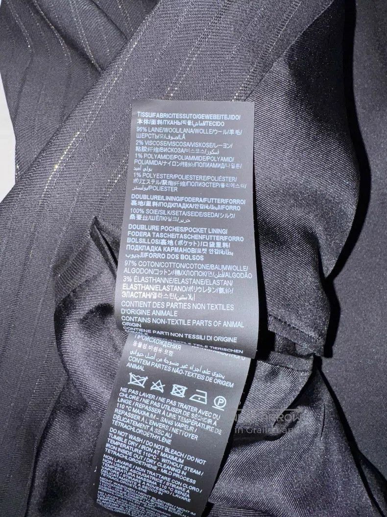 Saint Laurent Paris Saint Laurent Paris Black and Gold Suit Jacket Size US M / EU 48-50 / 2 - 6 Thumbnail