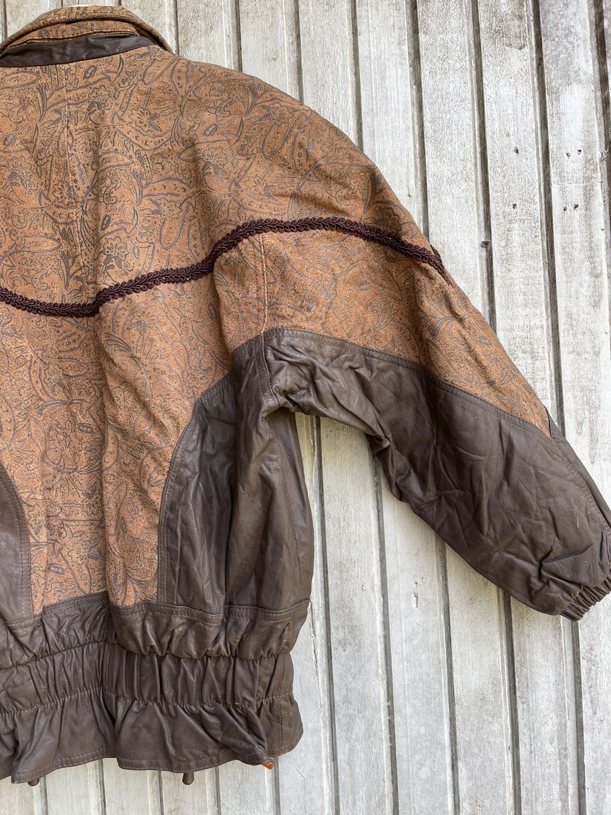 Japanese Brand Art leather jacket la covina paisley Size L / US 10 / IT 46 - 8 Thumbnail