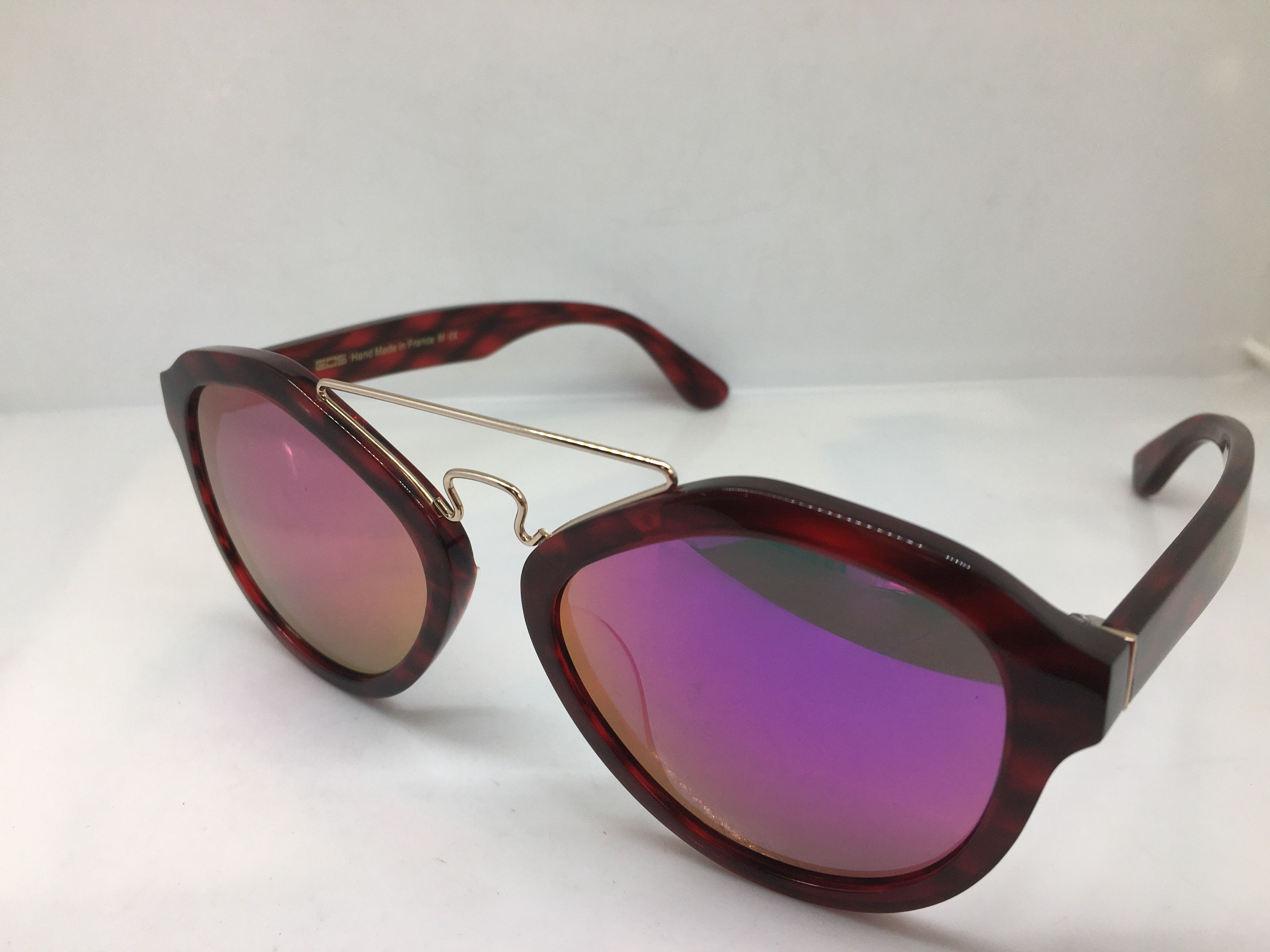 EOS Handmade Acetate Red HOLLYWOOD Sunglasses Frame