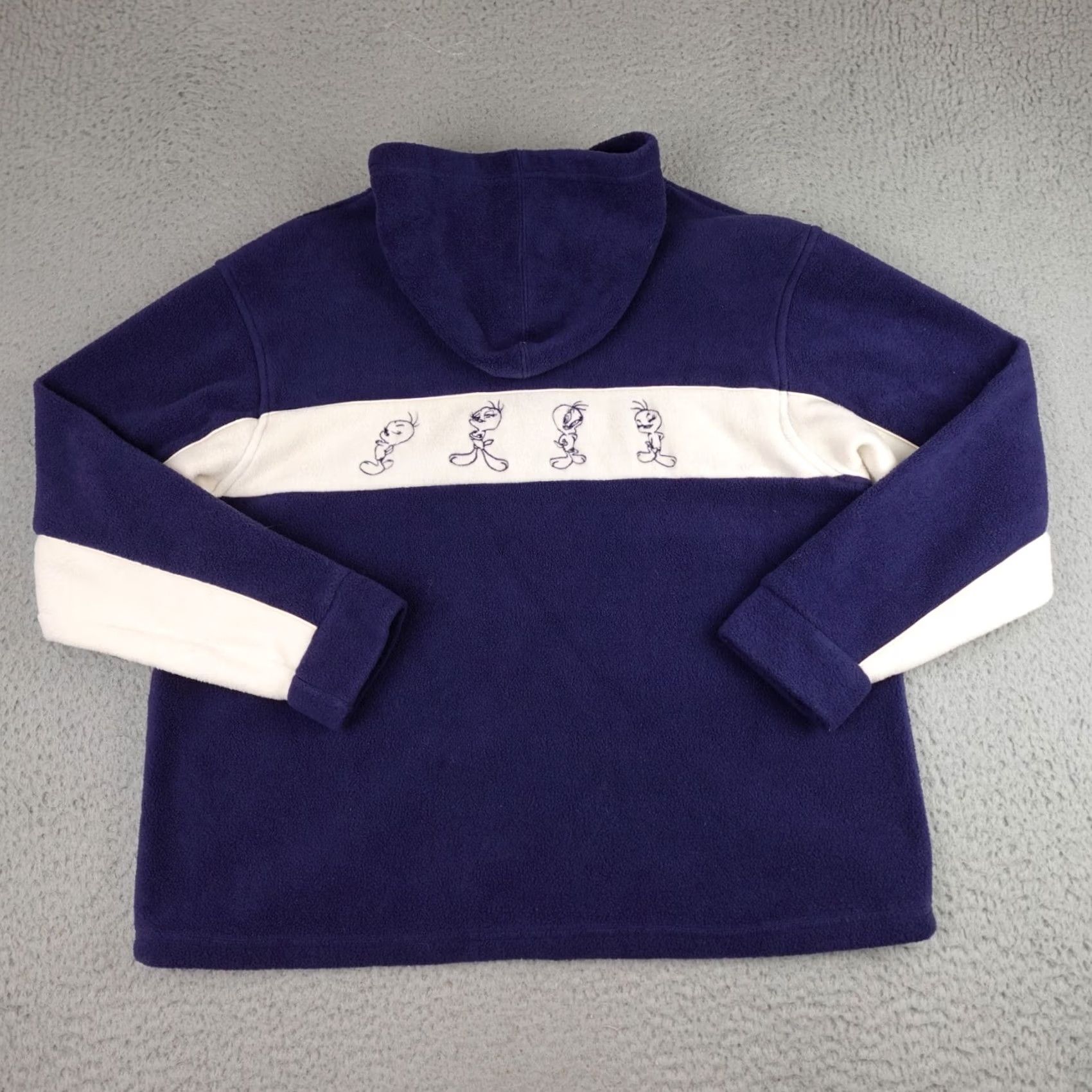 Vintage VINTAGE Looney Tunes Jacket Womens XL Blue Tweety Bird Bossy & Proud 1/4 Zip Size XL / US 12-14 / IT 48-50 - 2 Thumbnail