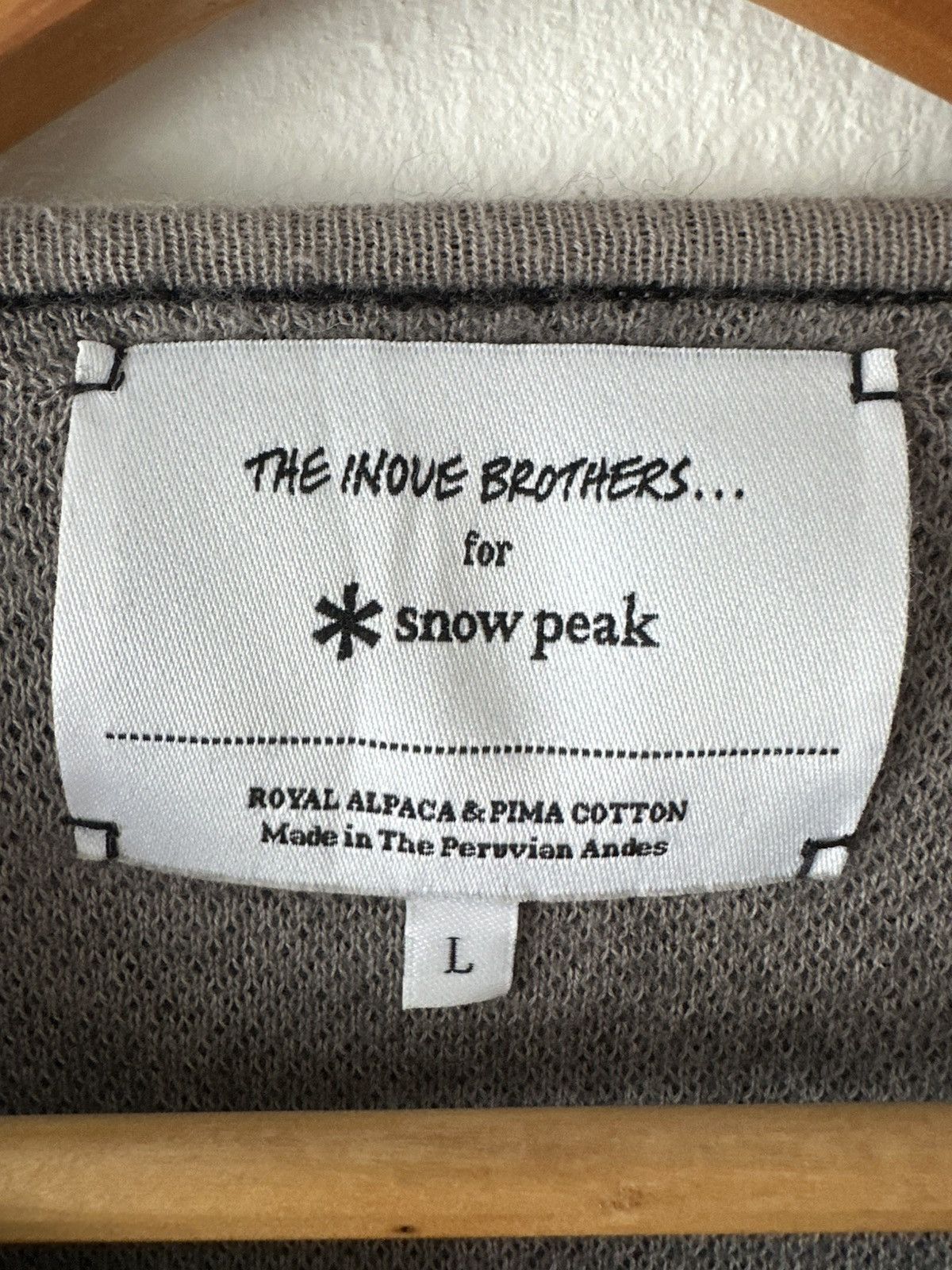 Snow Peak Snow Peak x The Inove Brothers Wool Knit Sweater Size US L / EU 52-54 / 3 - 7 Thumbnail