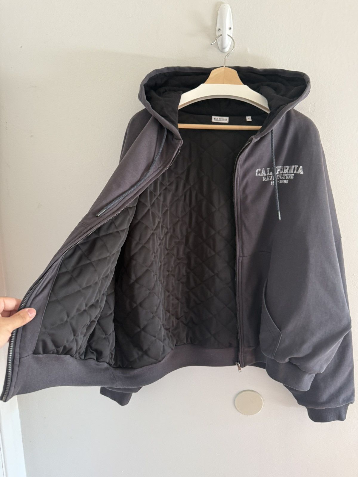 Willy Chavarria JAPAN EXCLUSIVE Rave Culture Lined Padded Bomber Zip Hoodie Size US M / EU 48-50 / 2 - 11 Thumbnail