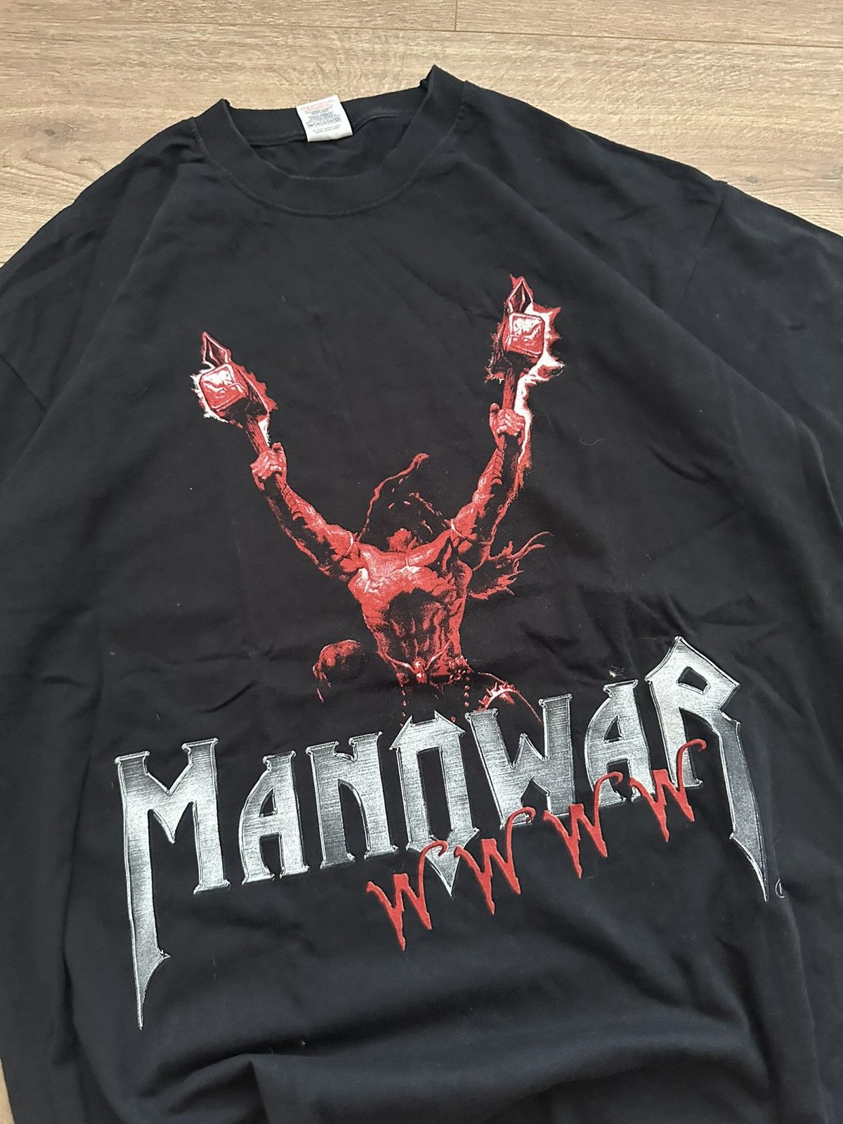 Band Tees 🔥VINTAGE RARE MANOWAR 2005 FANCONVENTION T-SHIRT🔥 Size US L / EU 52-54 / 3 - 2 Thumbnail