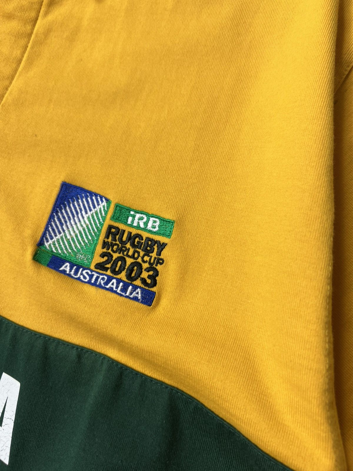 Canterbury of New Zealand Vintage Australia Rugby World Cup 2003 IRB Polo Shirt Jersey Size US L / EU 52-54 / 3 - 11 Thumbnail