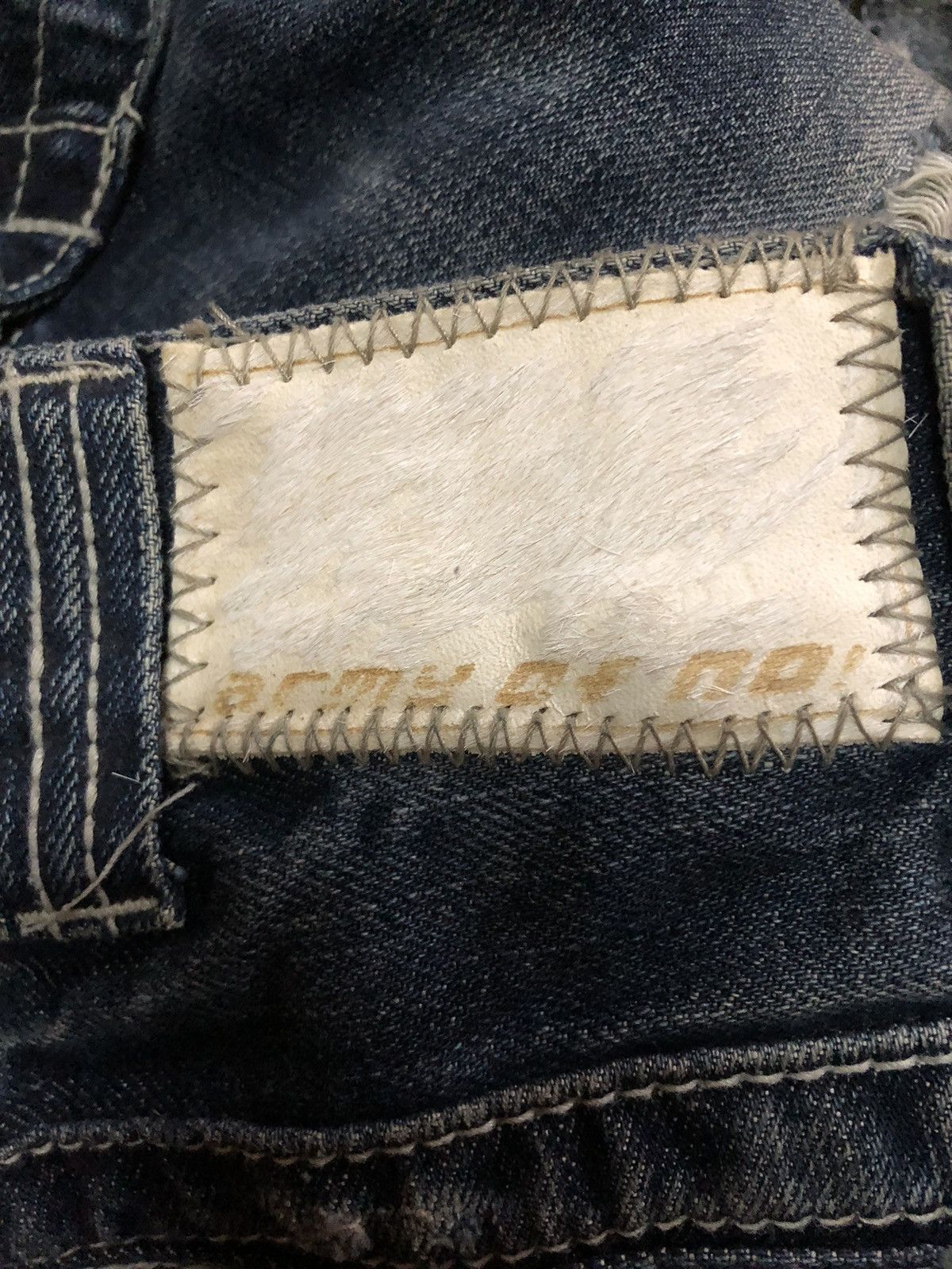 If Six Was Nine × Japanese Brand × Le Grande Bleu (L.G.B.) Army of No Distressed Punk Rockabilly Denim Pants Size US 30 / EU 46 - 3 Thumbnail