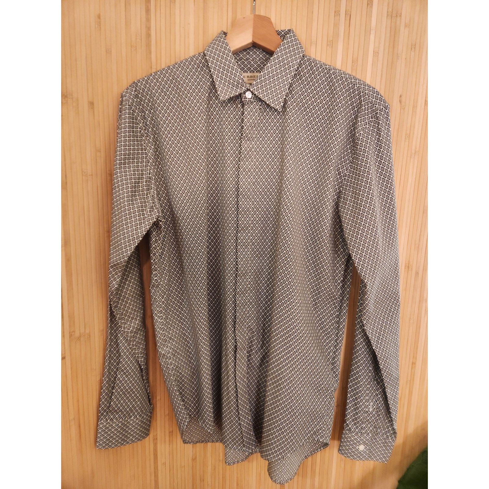 Burberry Burberry London Men’s Geometric Print Shirt Size US S / EU 44-46 / 1 - 1 Thumbnail