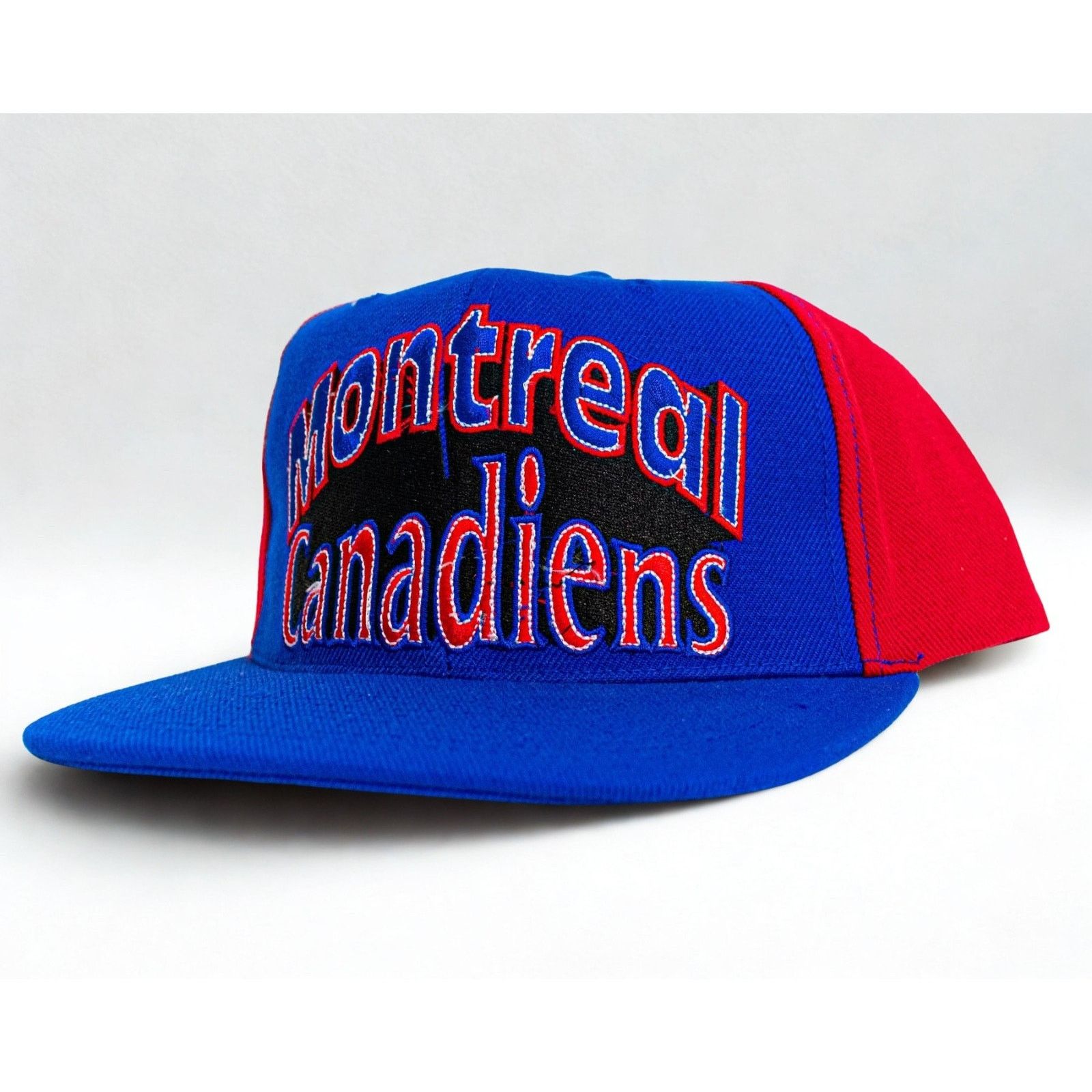 Other Montreal Canadiens AJD Snapback Hat 90s NHL Double Line Arc Size ONE SIZE - 3 Thumbnail