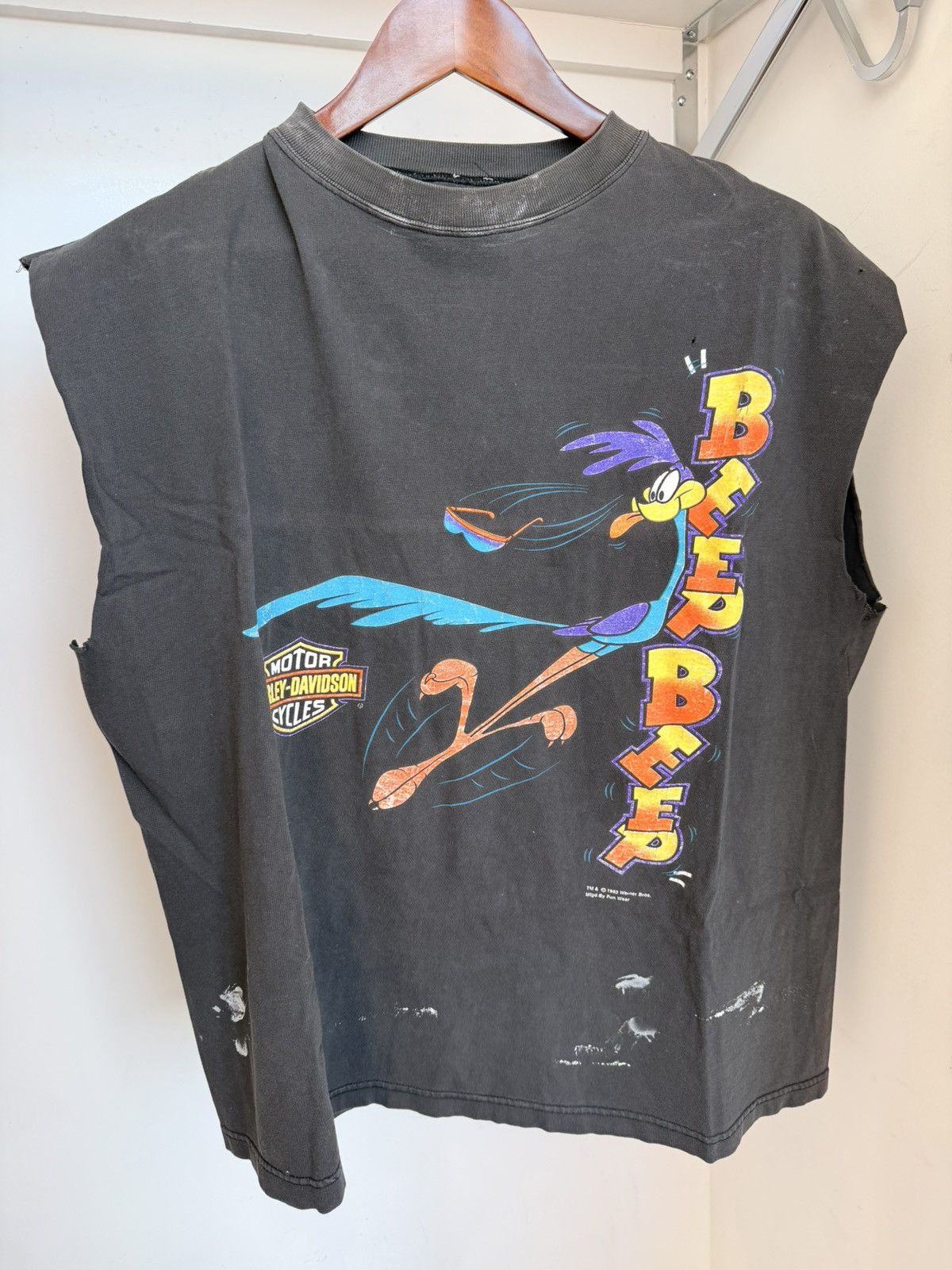 Other Vintage Harley Davidson Road Runner Warner Bros 1993 Tank Size US L / EU 52-54 / 3 - 1 Thumbnail
