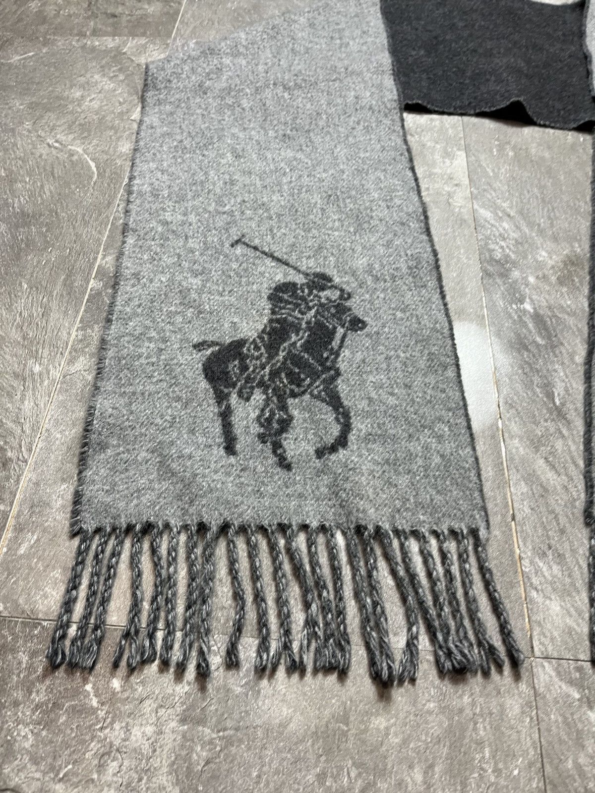 Polo Ralph Lauren Vintage Polo Ralph Lauren Big Pony Scarf Wool Cashmere Size ONE SIZE - 2 Thumbnail