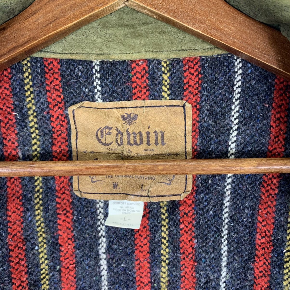 Edwin VINTAGE EDWIN DISTRESSED DENIM TRUCKERS JACKET Size US L / EU 52-54 / 3 - 10 Thumbnail