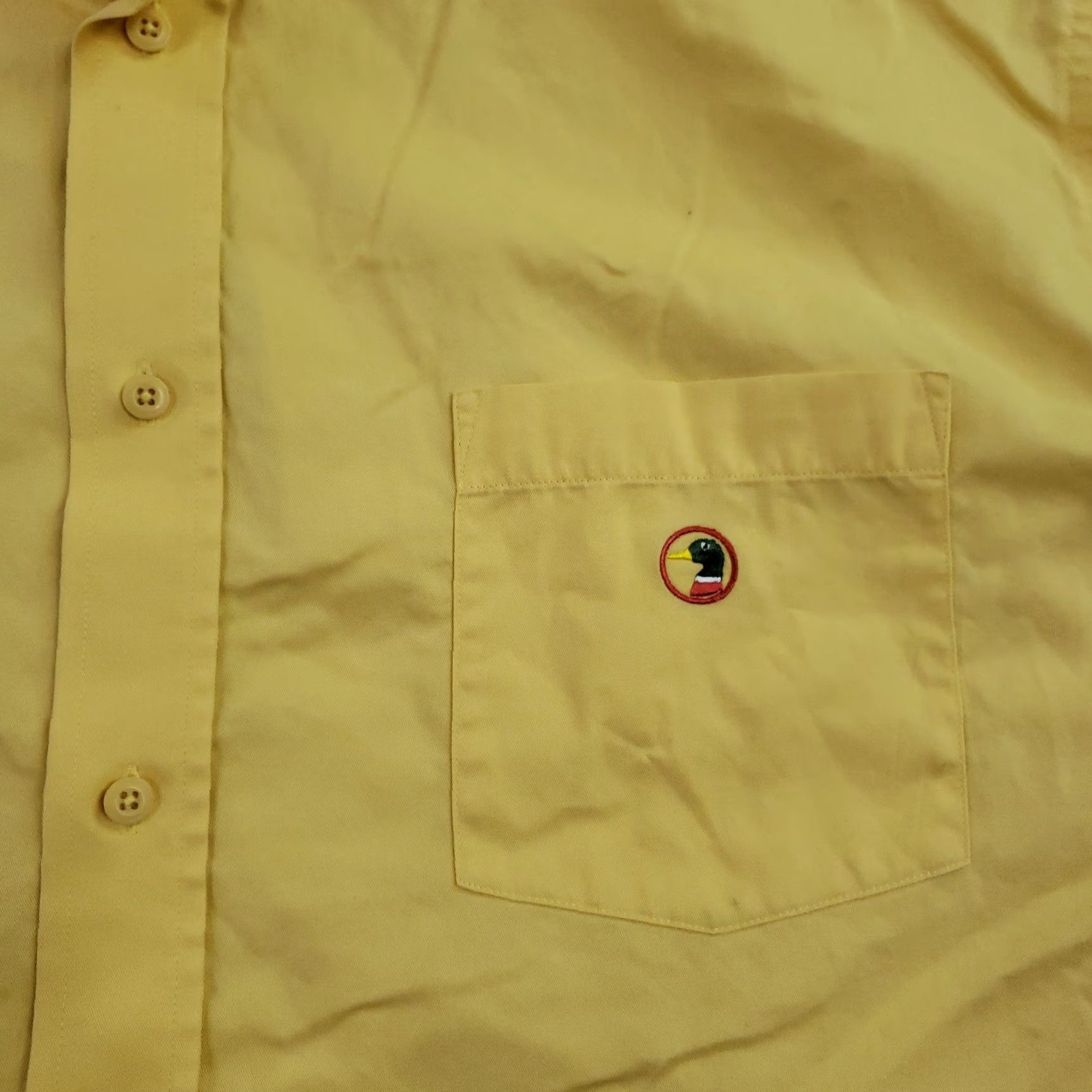 Vintage Duck Head Shirt Mens XXL Yellow Short Sleeve Button Front Wrinkle Resistant Logo Size US XXL / EU 58 / 5 - 6 Thumbnail