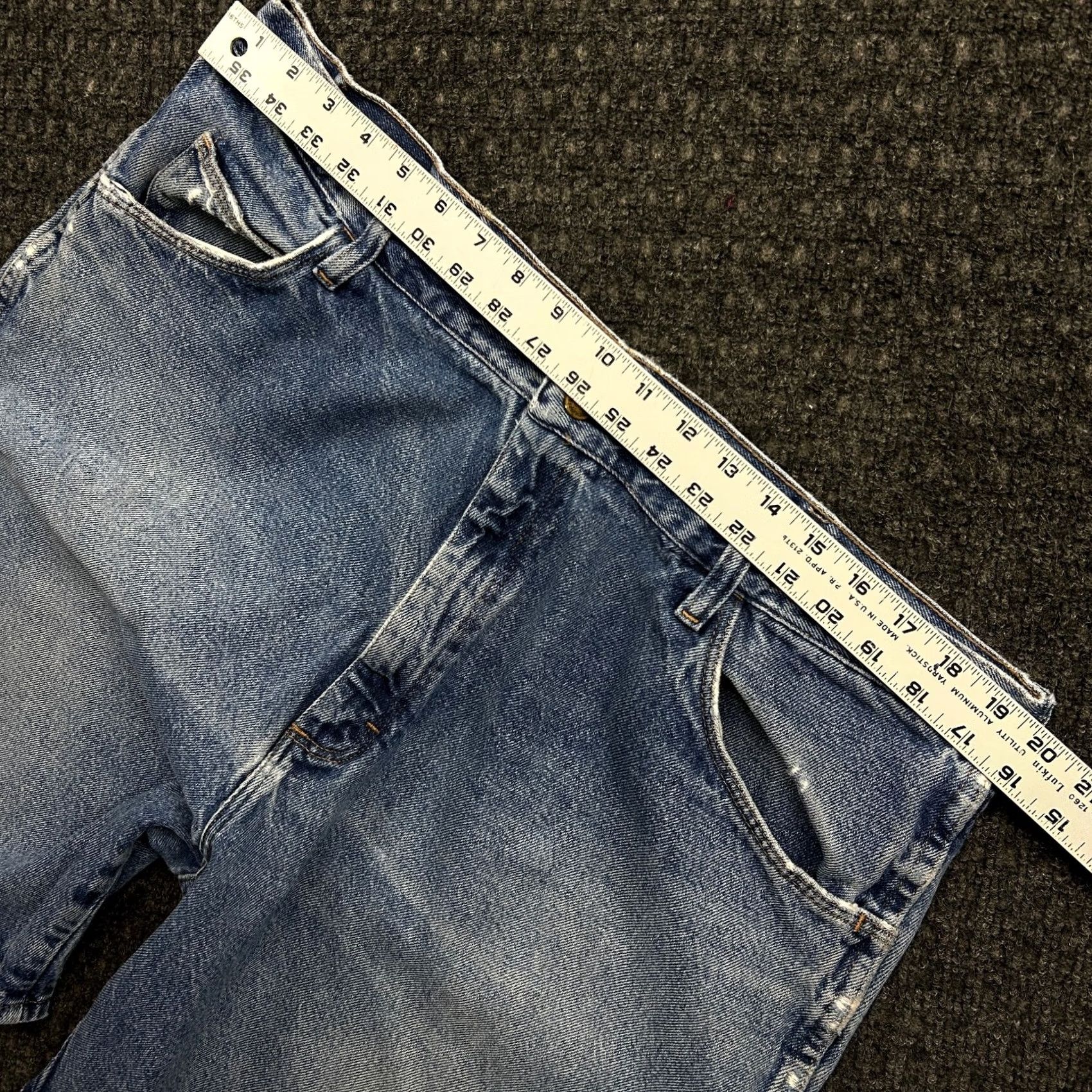 Wrangler VINTAGE Wrangler Denim Jean Shorts Jorts Blue 40 Loose Baggy Skater Grunge Distre y2k Men Size US 40 / EU 56 - 6 Thumbnail
