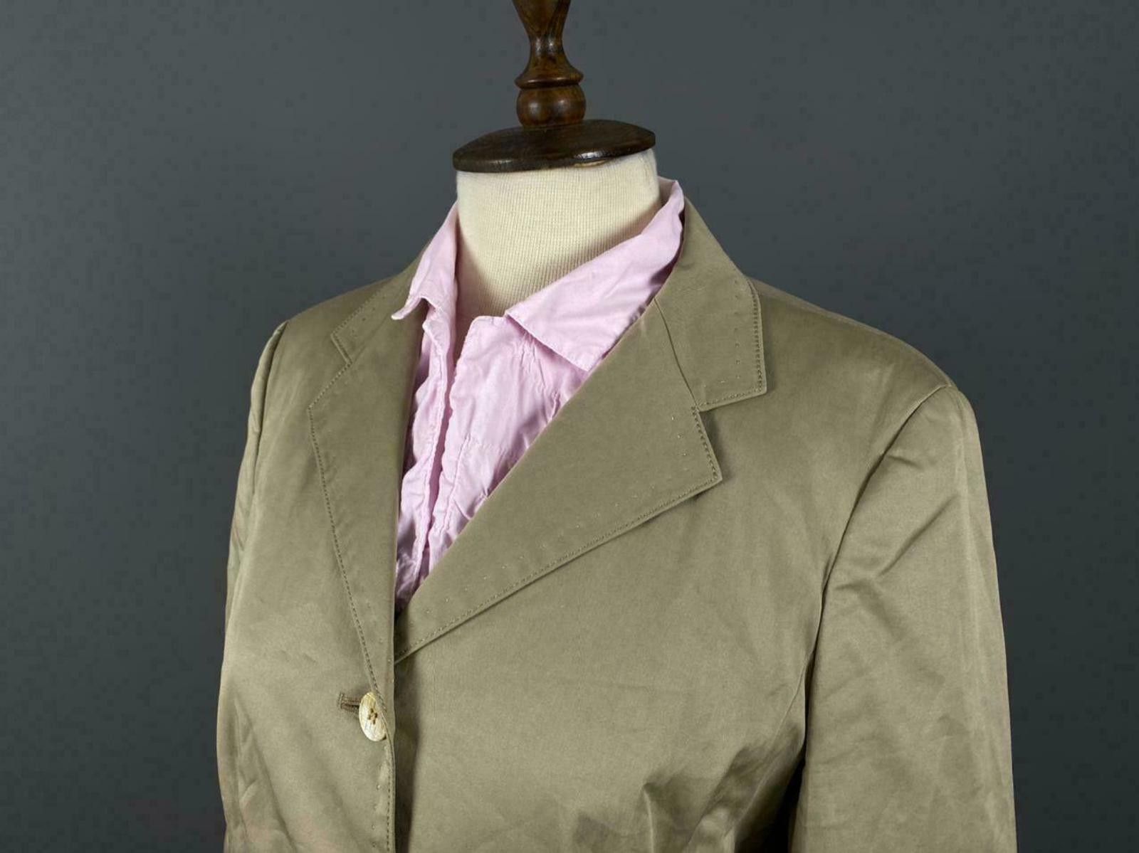 Designer Ladies Max Mara Grey Cotton Blazer Jacket Size 12 Size XL / US 12-14 / IT 48-50 - 2 Thumbnail