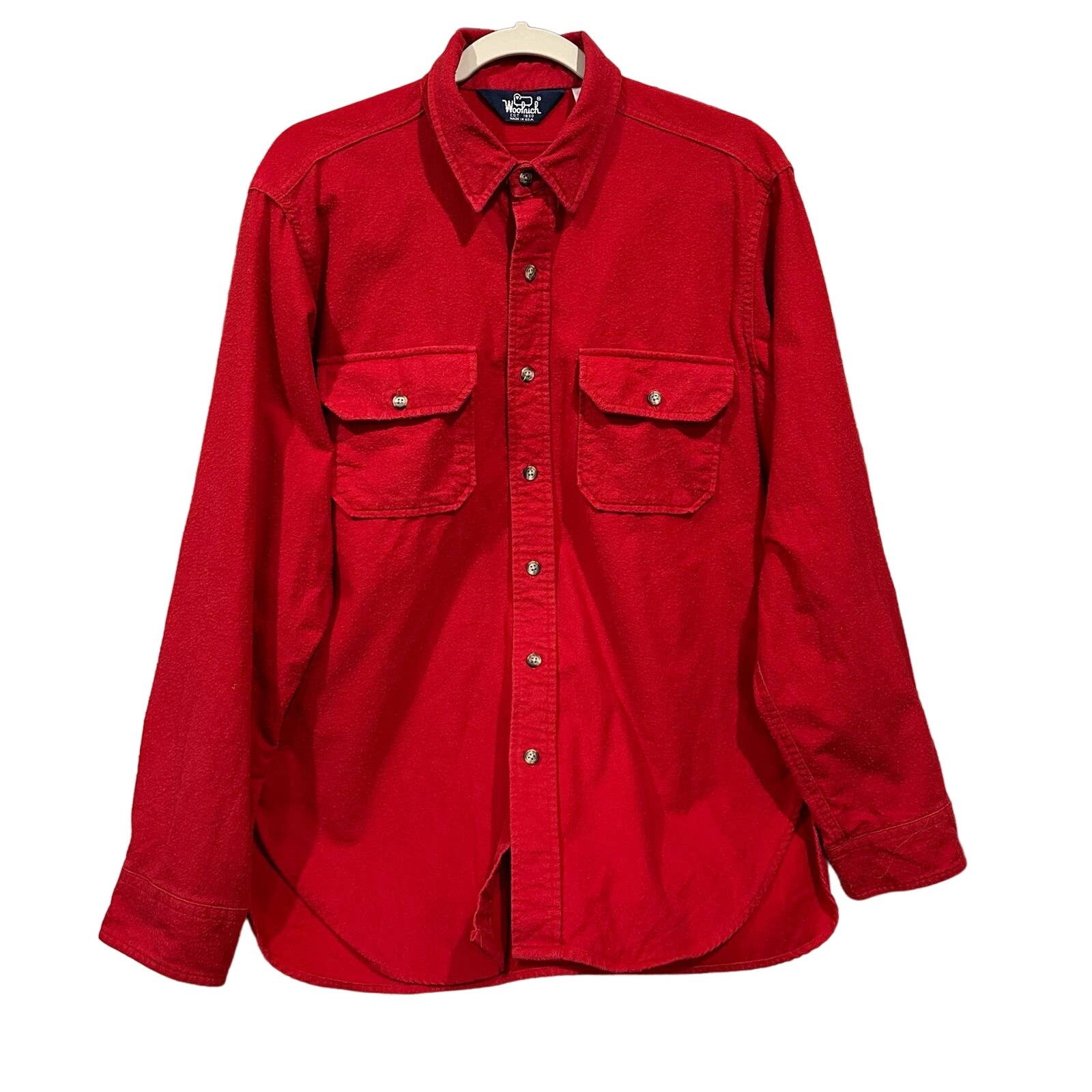 Woolrich Woolen Mills Vintage Woolrich Shirt Men’s Red Button Down - Sz L Size US L / EU 52-54 / 3 - 1 Thumbnail