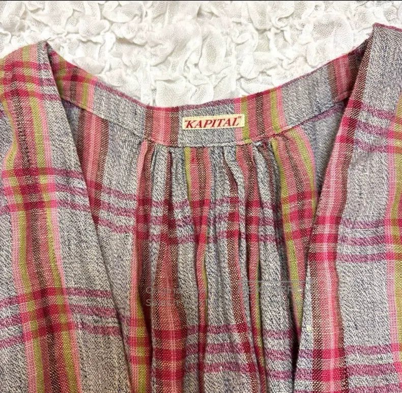 Kapital Kapital Linen medium-sleeved blouse cardigan Size US S / EU 44-46 / 1 - 6 Thumbnail