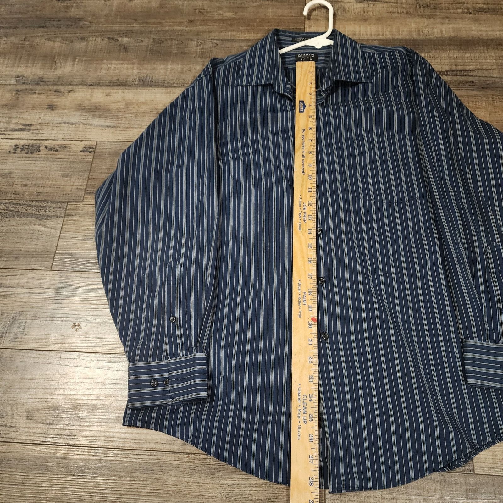 Arrow Arrow fitted men striped shirt wrinkle free Large 2207 Size US L / EU 52-54 / 3 - 2 Thumbnail