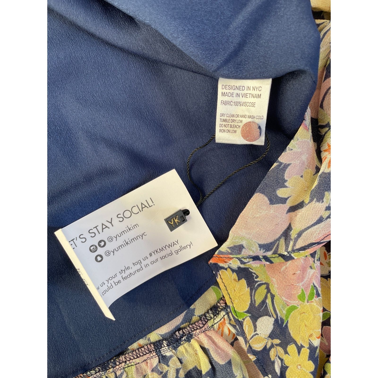 Other NWT Yumi Kim Andrea Maxi Dress Pink Navy Floral XS Size XS / US 0-2 / IT 36-38 - 8 Thumbnail