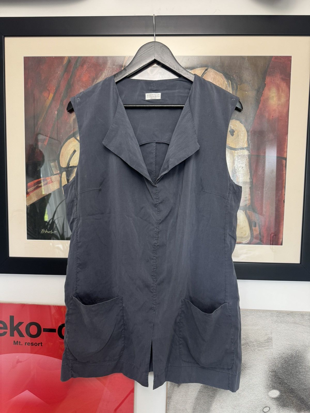 Brunello Cucinelli Brunello Cucinelli Silk Vest Top Designer Luxury Elastan Size XL / US 12-14 / IT 48-50 - 1 Thumbnail