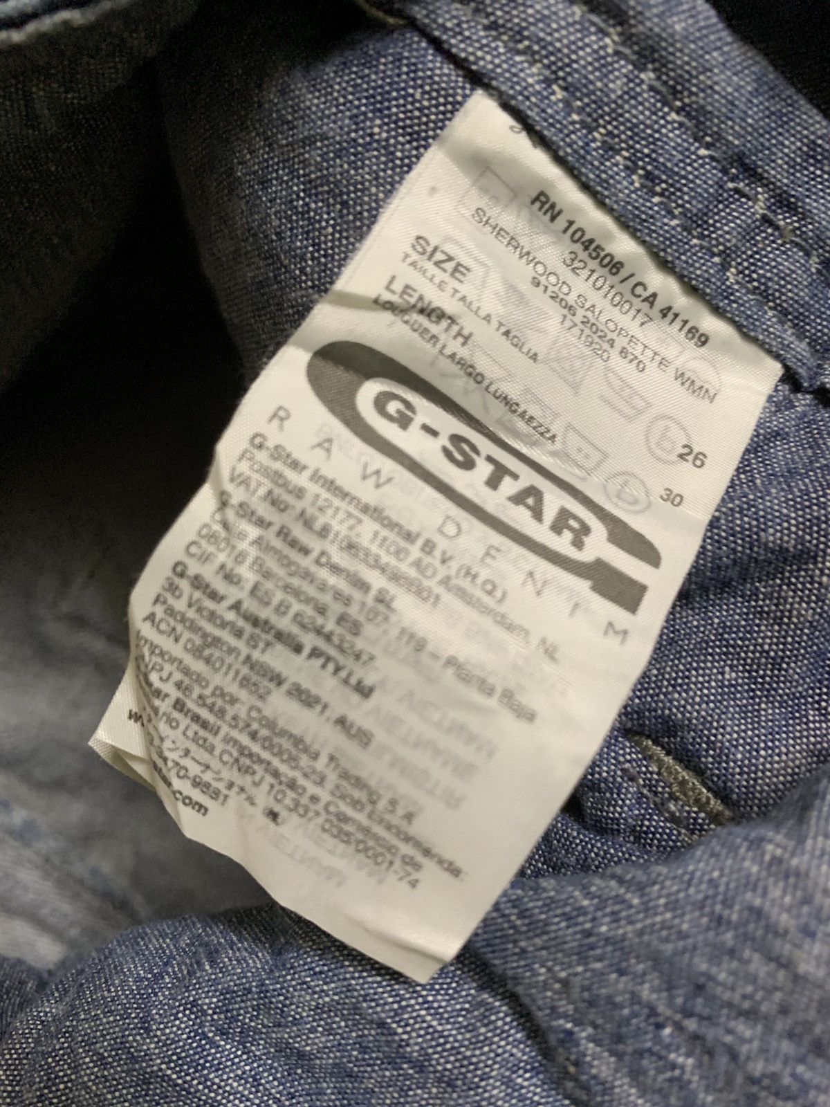 G-Star G-STAR OVERALLS JEANS Size 30" / US 8 / IT 44 - 17 Thumbnail