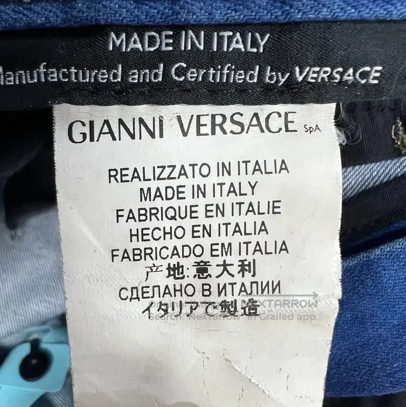 Versace Versace Casual Blue Cotton Pants . Size US 30 / EU 46 - 5 Thumbnail