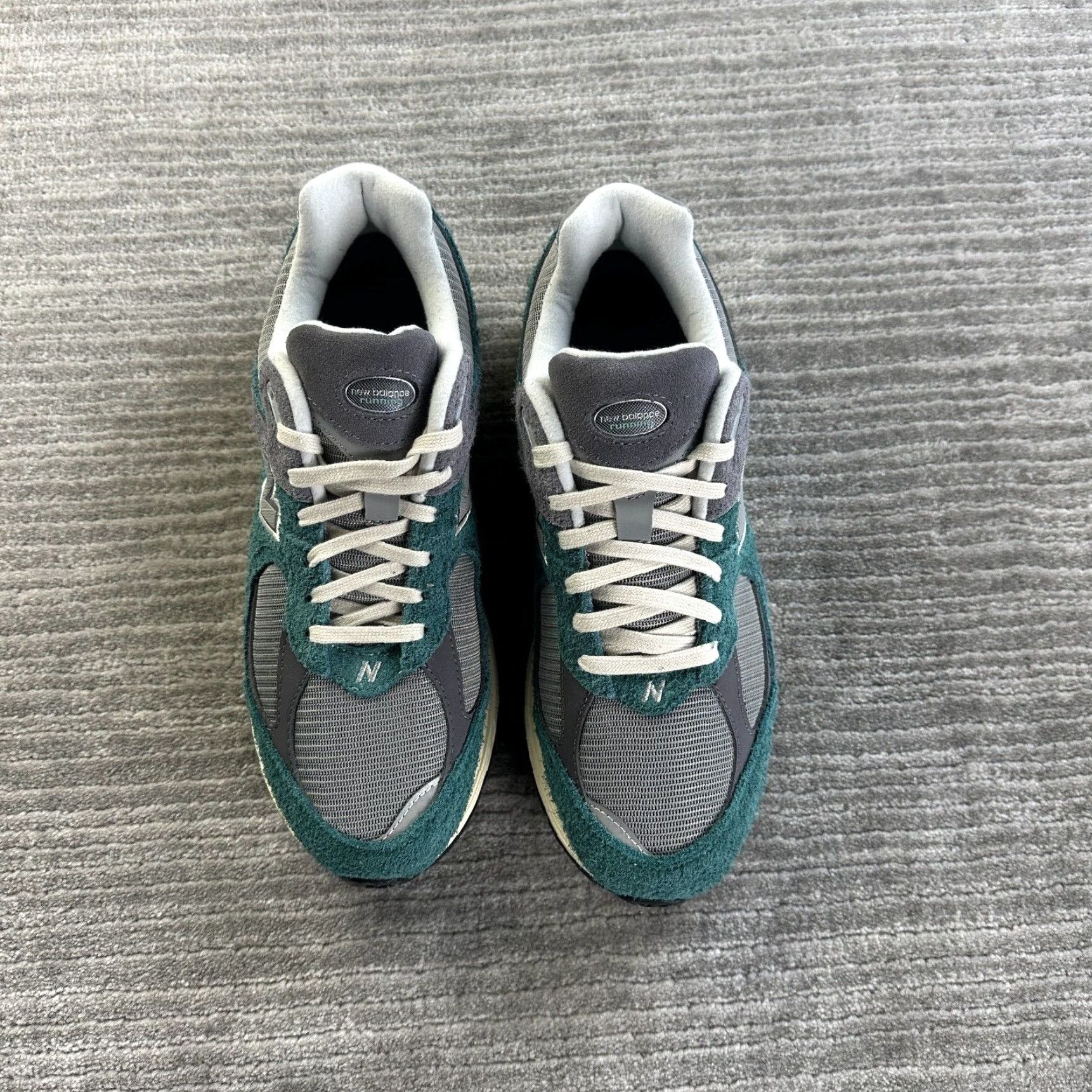 New Balance New Balance 2002R Mens Size 9 Green Spruce Magnet Suede Fuzzy Cushioned Breathable Sneaker Size ONE SIZE - 3 Thumbnail