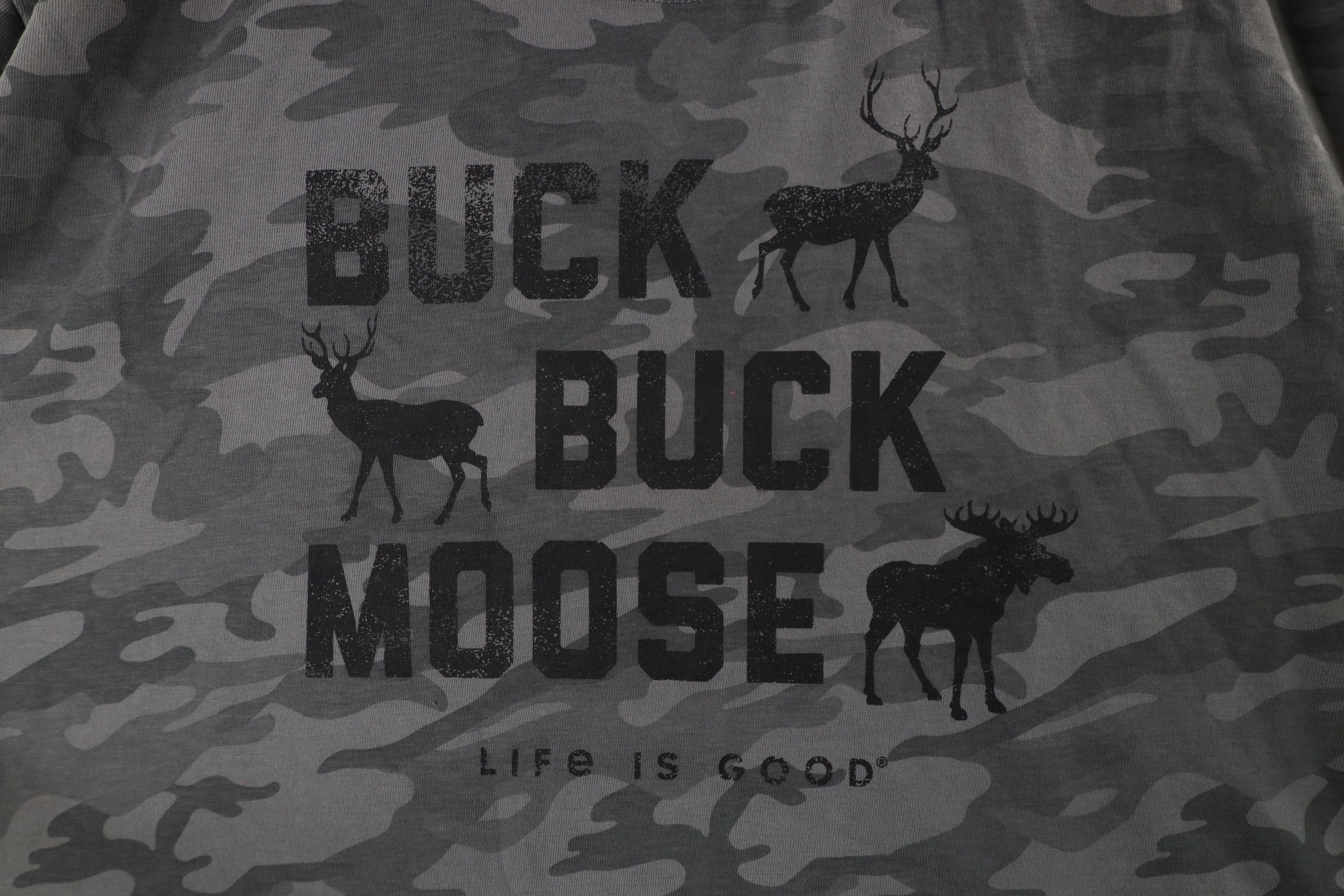 Life is Good × Vintage Life Is Good Buck Buck Moose Camouflage Short Sleeve T-Shirt Size US XXL / EU 58 / 5 - 4 Thumbnail