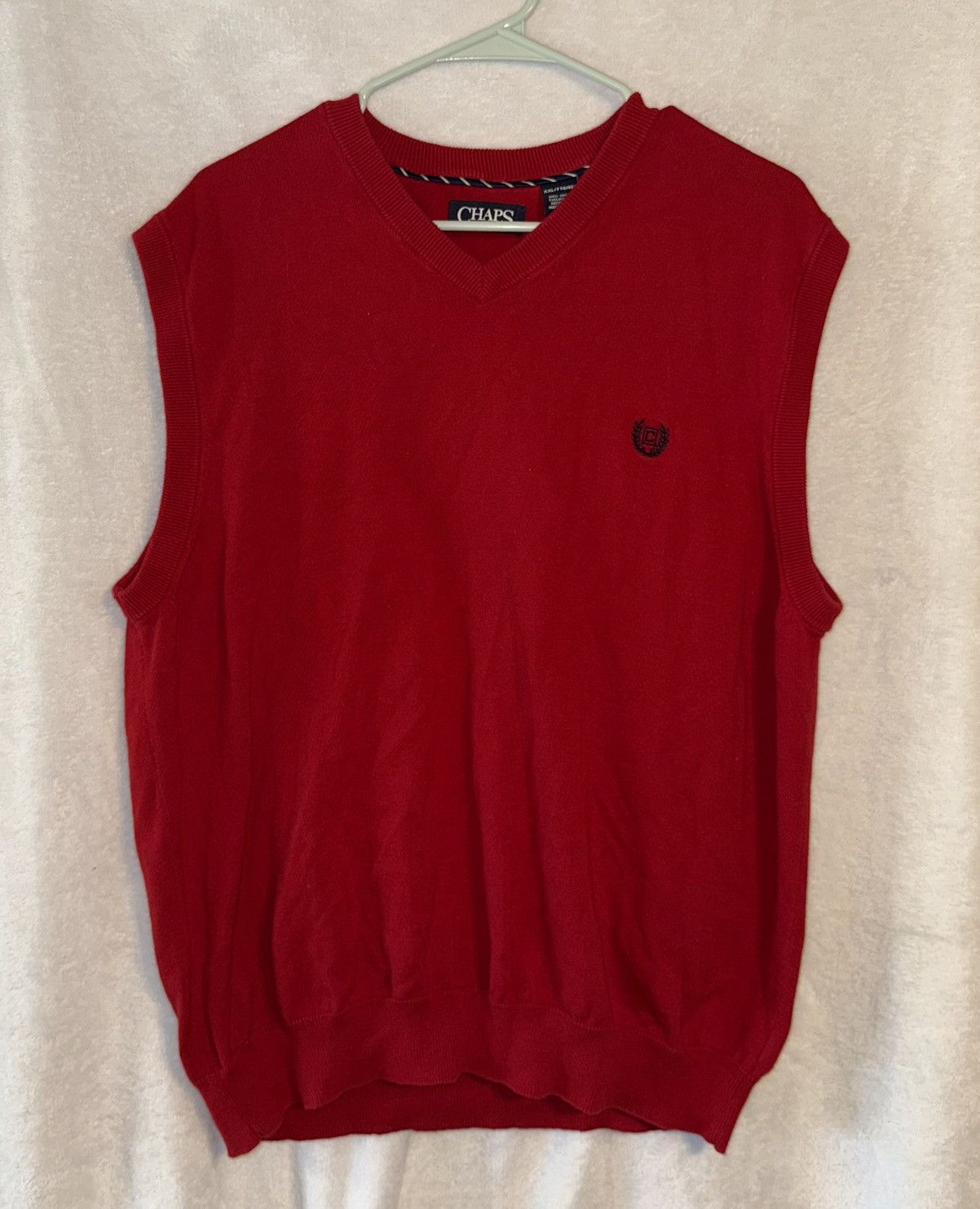 Chaps Chaps men’s size XXL red cotton sweater vest Size US XXL / EU 58 / 5 - 1 Thumbnail