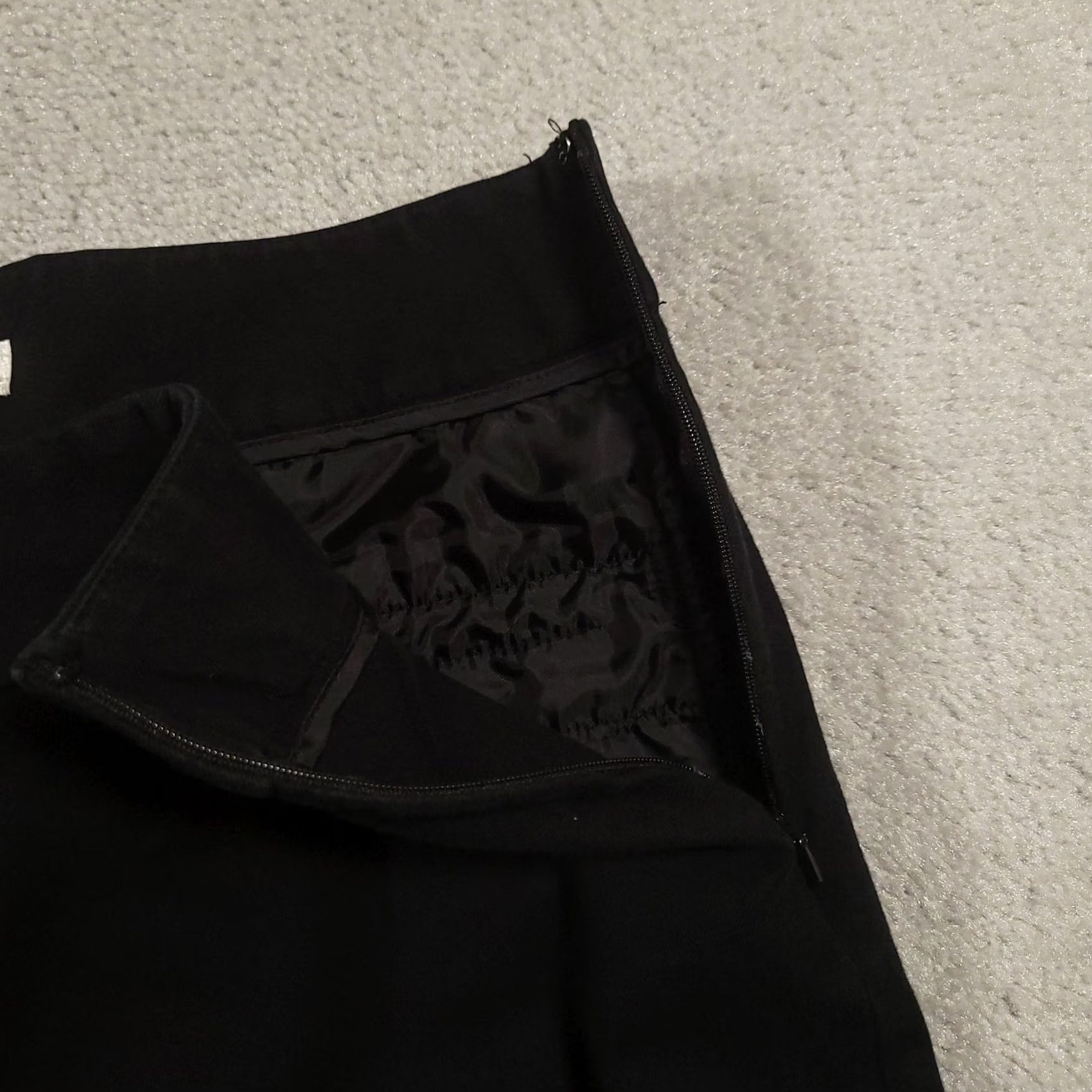 Vintage Chico's Pants Womens 2 Short Black Stretch Side Zip Career Trousers Cotton Blend Size 26" / US 2 / IT 38 - 7 Thumbnail
