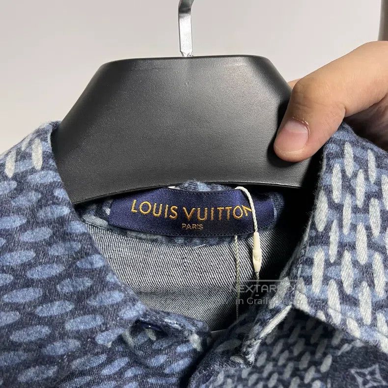 Louis Vuitton Nigo checkerboard knit shirt