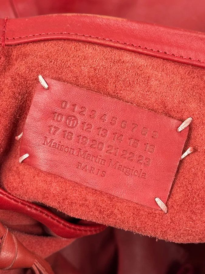 Maison Margiela 2010s Maison Martin Margiela Red Leather Contemporary Handle Bag Size ONE SIZE - 9 Thumbnail