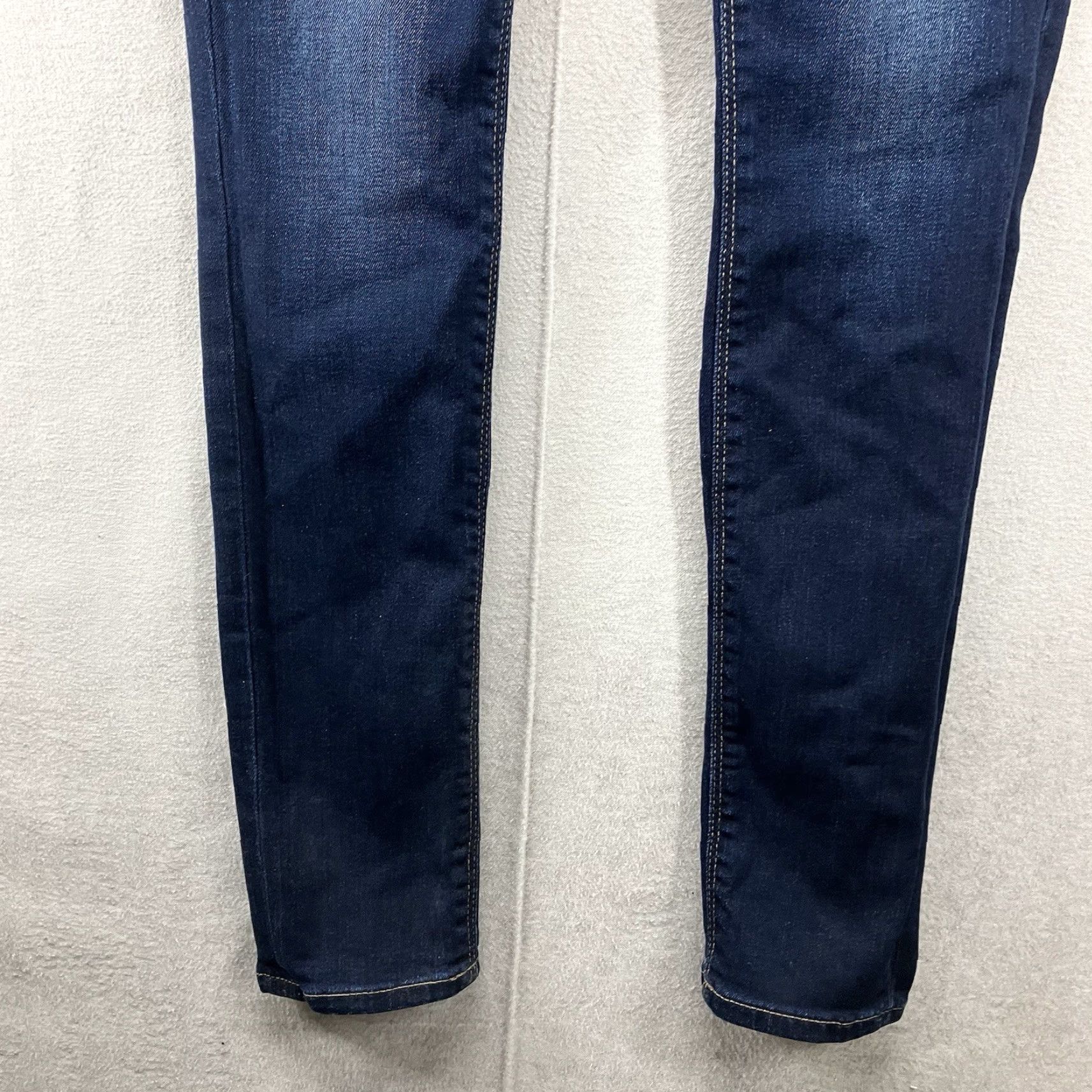 Lucky Brand LUCKY BRAND Orta Premium Ankle Jeans Women’s Size 00/24 Skinny Denim 28.5" Inseam Blue Dark Stretch 5-Pocket 90s Bohemian USA Womens Size 24" / US 00 / IT 34 - 7 Thumbnail