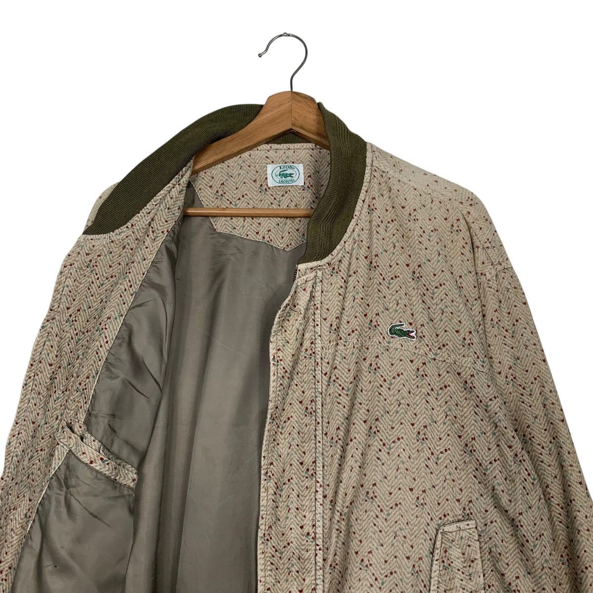 Lacoste 90’s IZOD LACOSTE Speckled Pattern Bomber Jacket #2827-C127 Size US XL / EU 56 / 4 - 10 Thumbnail