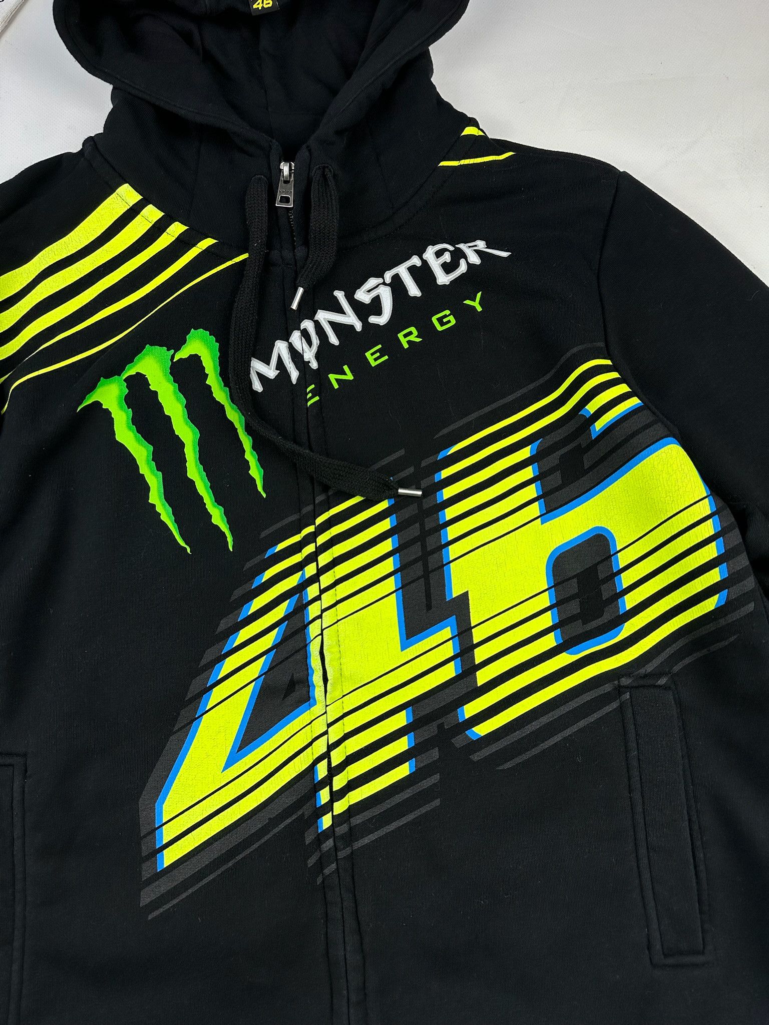 Vintage Vintage Monster Energy hoodie Racing 46 Sponsored Size US L / EU 52-54 / 3 - 5 Thumbnail