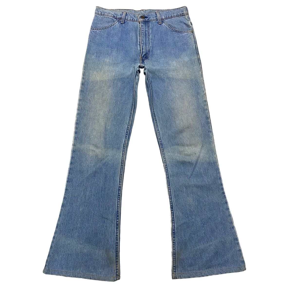 image of 90's Levis 646 Super Flare Jeans Faded Made In Japan in Blue, Men's (Size 31)