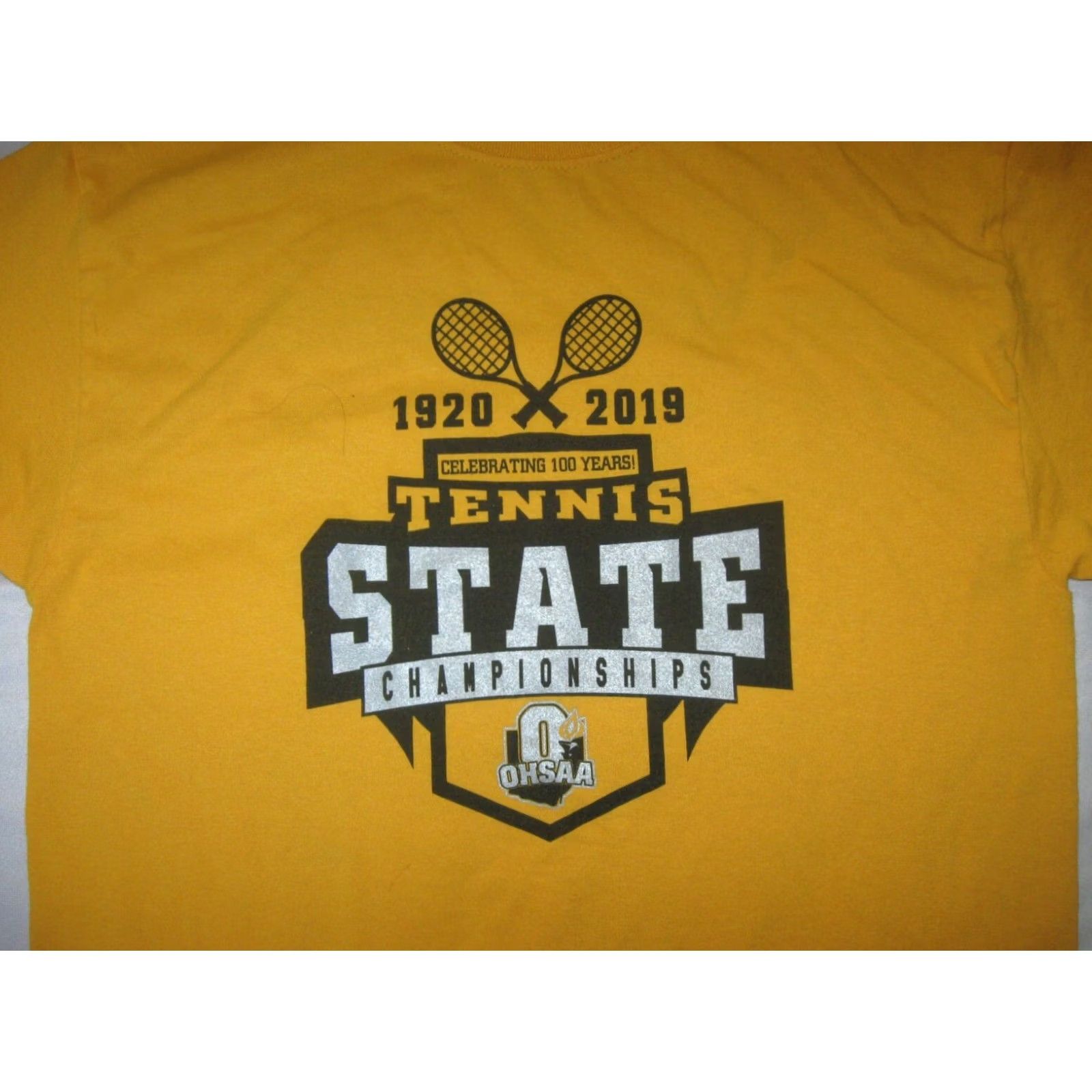 Jerzees OHSAA Ohio High School Tennis State Championship T Shirt Men's Medium 19-20 Guys Size US M / EU 48-50 / 2 - 2 Thumbnail