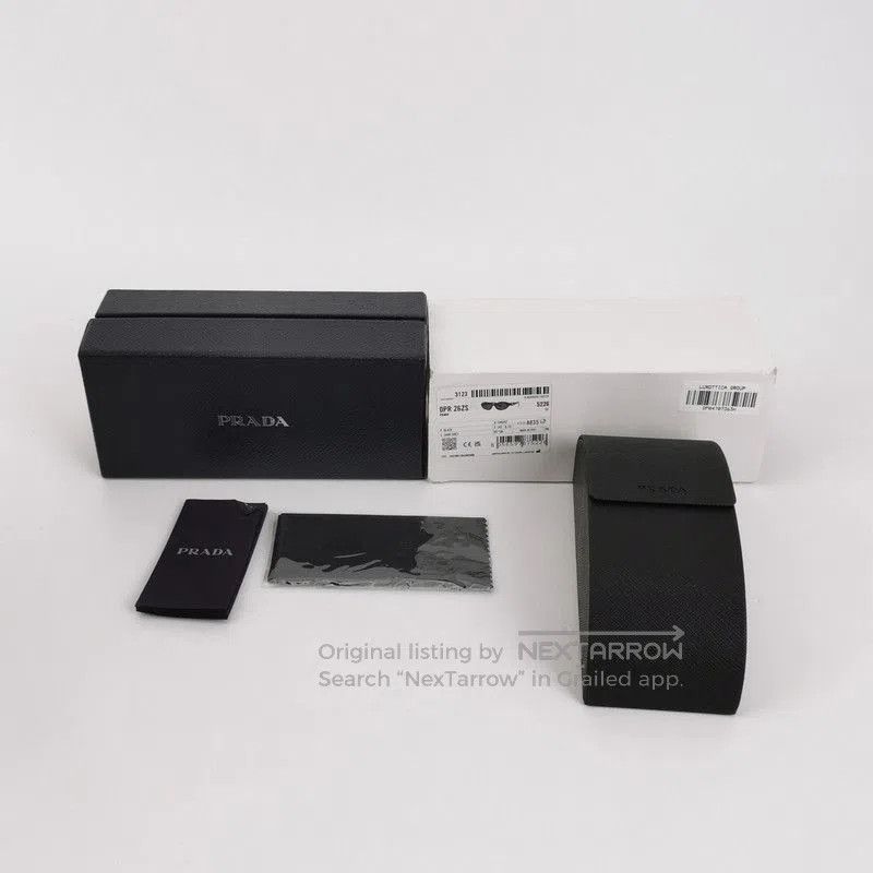 Prada Prada Black Full Frame Logo Sunglasses. Size ONE SIZE - 9 Thumbnail